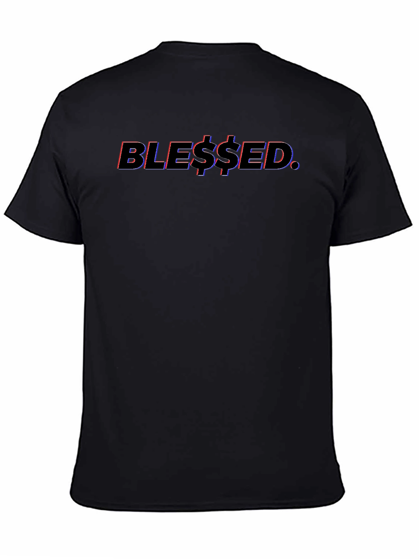 Blessed Graphic Tee - Stylish Black Cotton T-Shirt