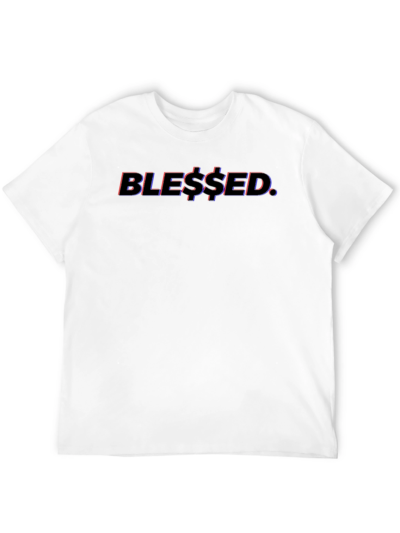 Blessed Graphic Tee - Stylish Black Cotton T-Shirt