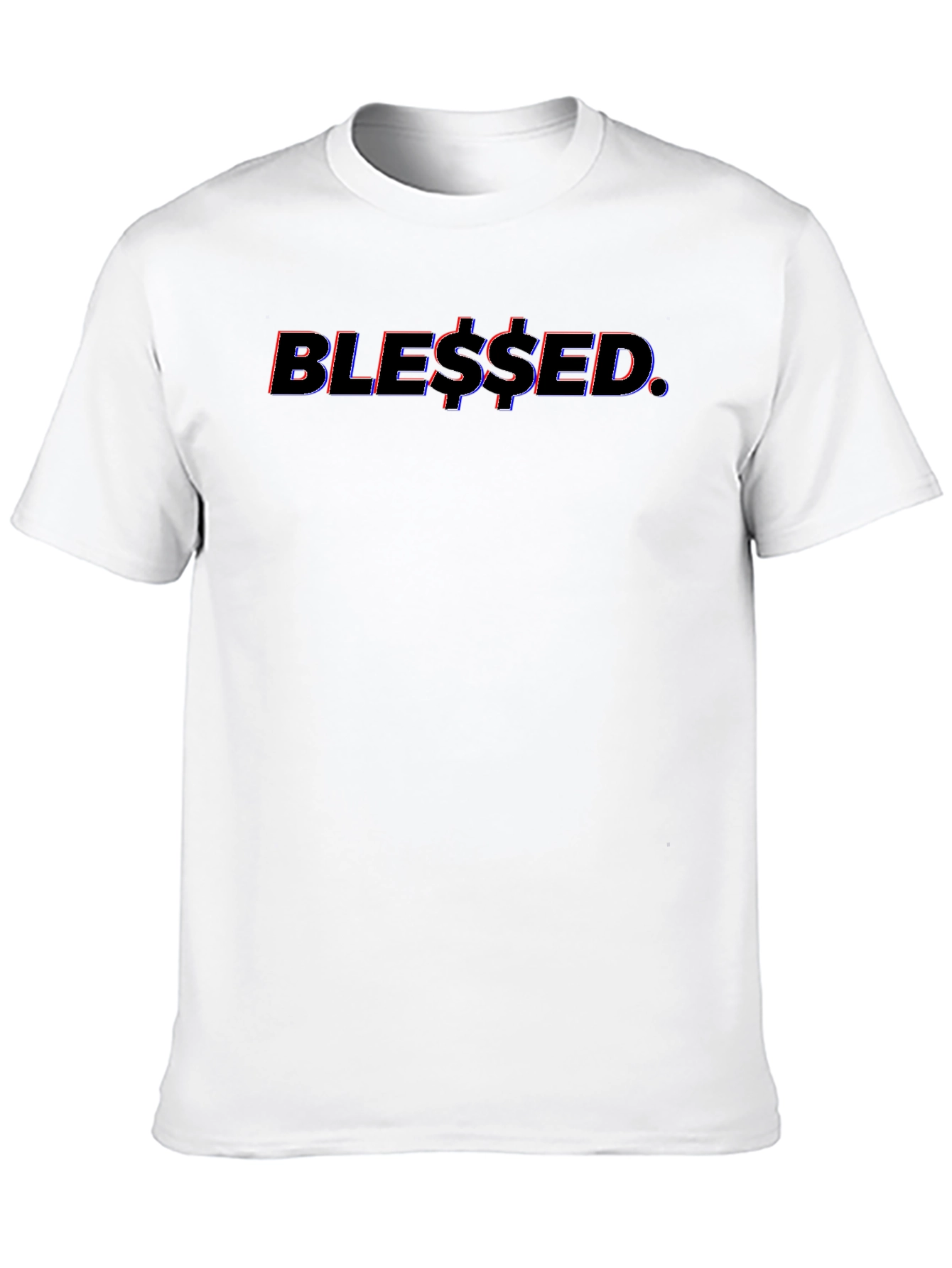 Blessed Graphic Tee - Stylish Black Cotton T-Shirt
