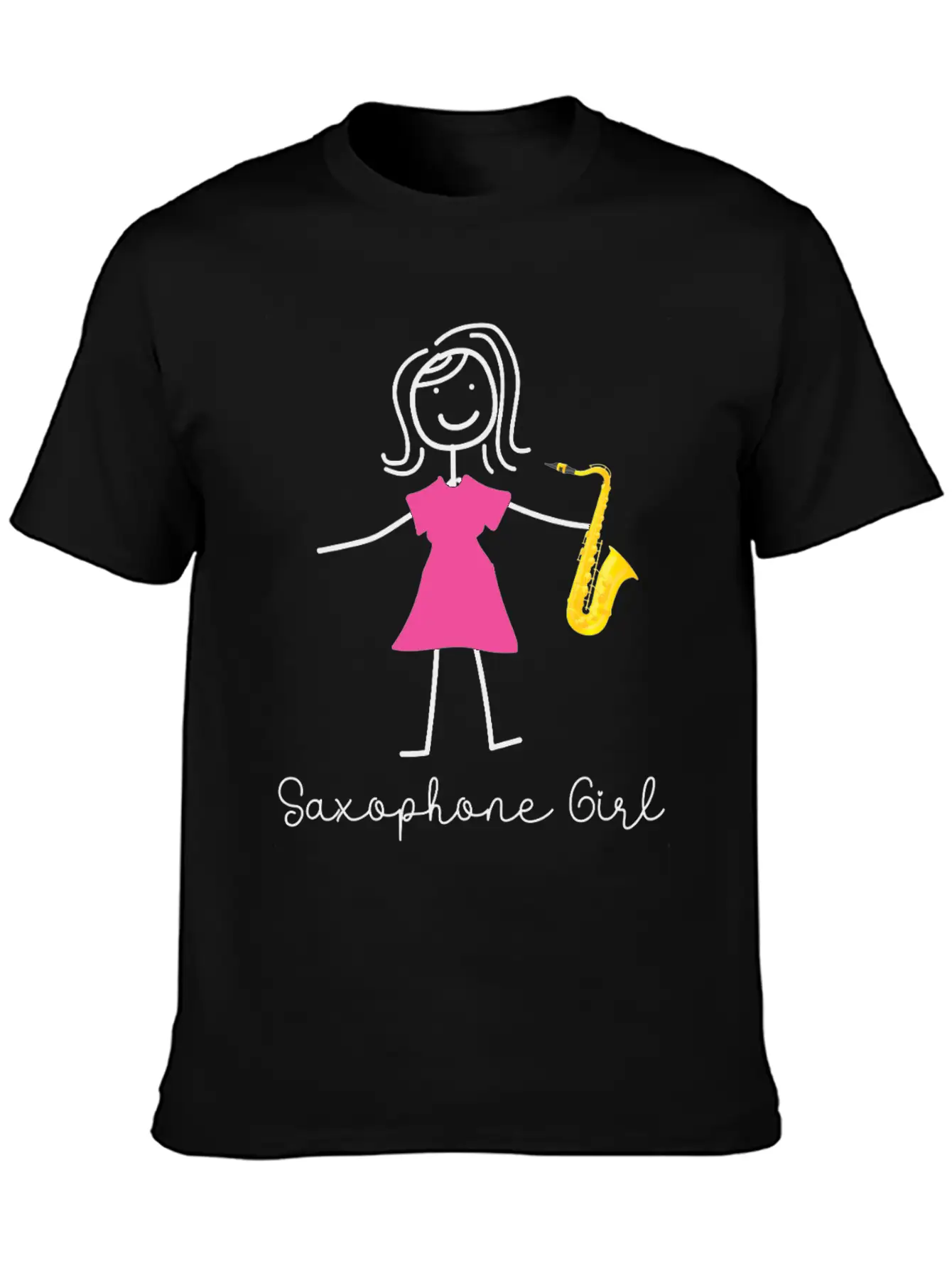 Saxophone Saxophone Girl Unisex Casual T-Shirt – Clean Design For Daily Comfort