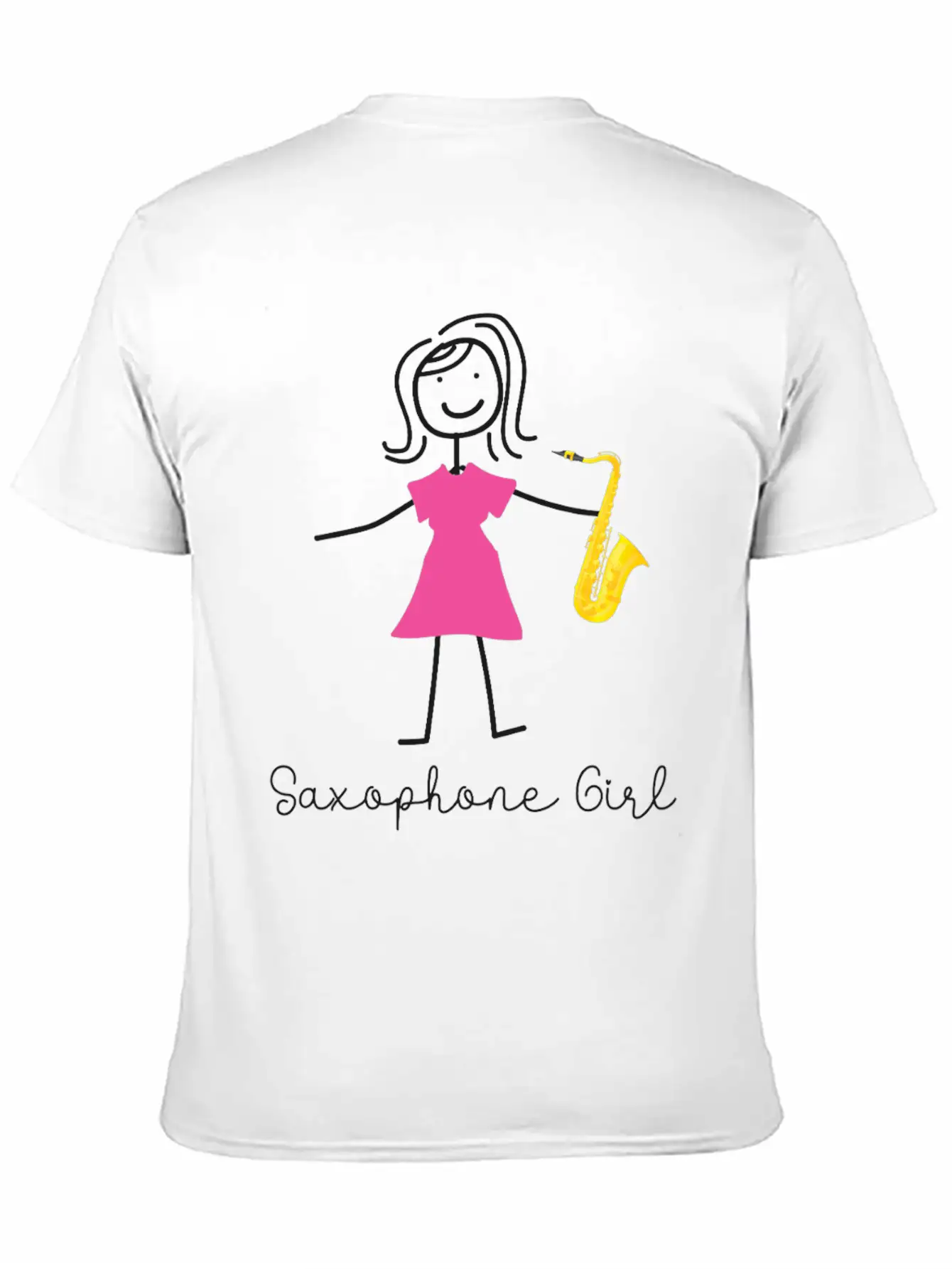 Saxophone Saxophone Girl Unisex Casual T-Shirt – Clean Design For Daily Comfort
