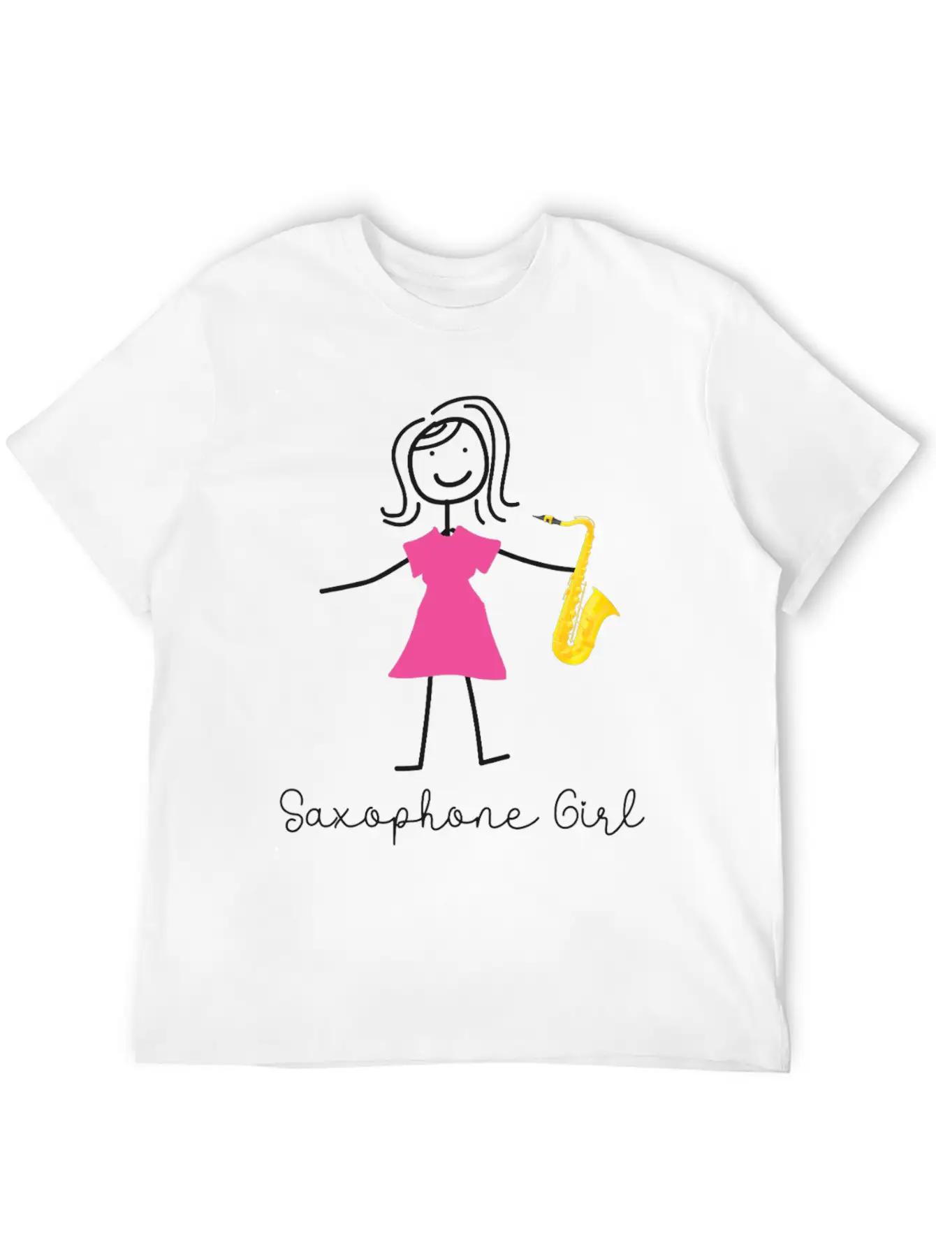 Saxophone Saxophone Girl Unisex Casual T-Shirt – Clean Design For Daily Comfort