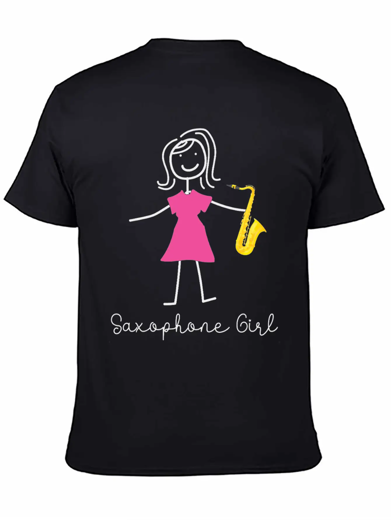 Saxophone Saxophone Girl Unisex Casual T-Shirt – Clean Design For Daily Comfort