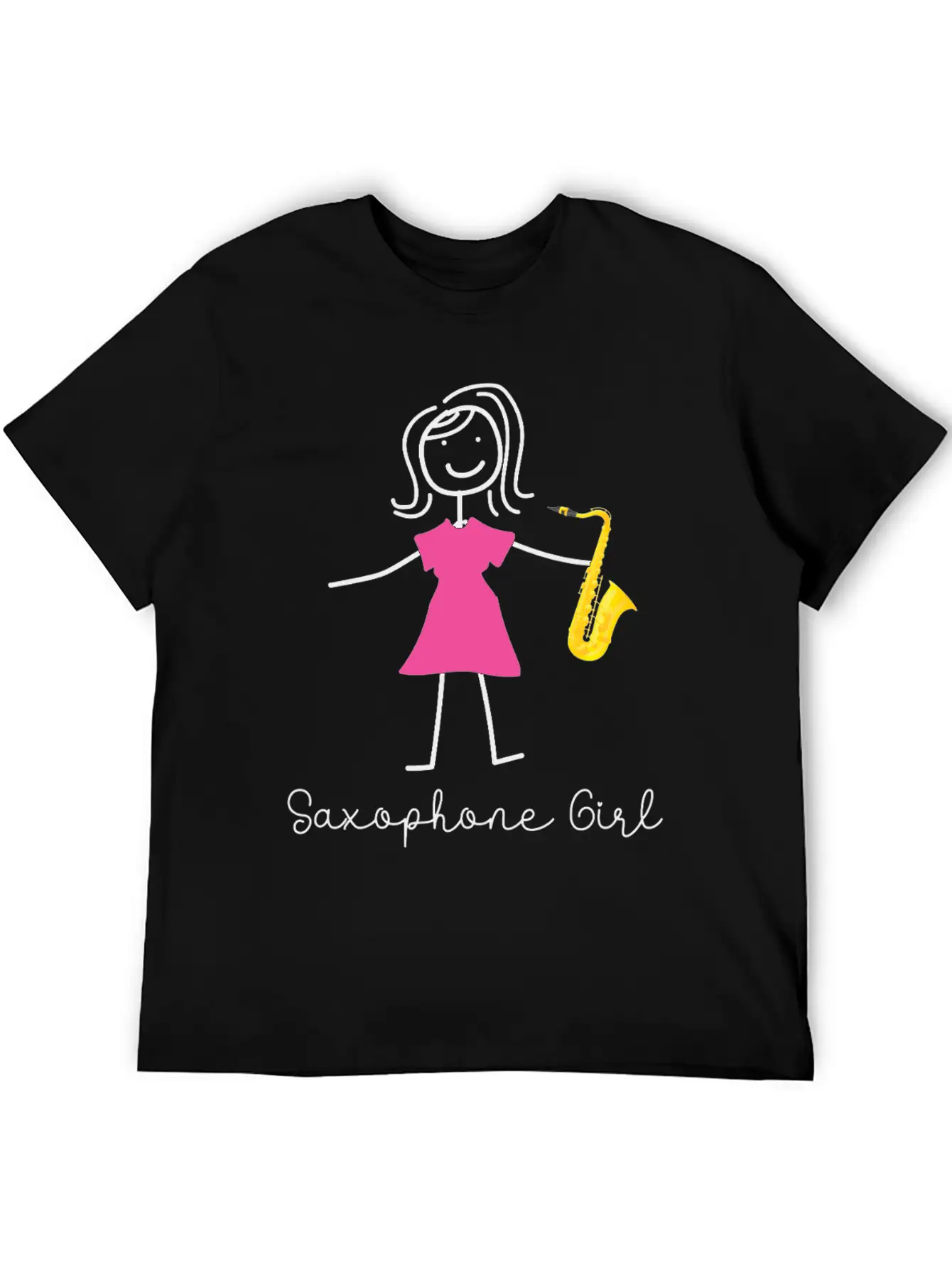 Saxophone Saxophone Girl Unisex Casual T-Shirt – Clean Design For Daily Comfort