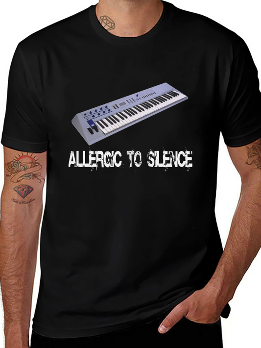 Allergic to Silence Black T-Shirt