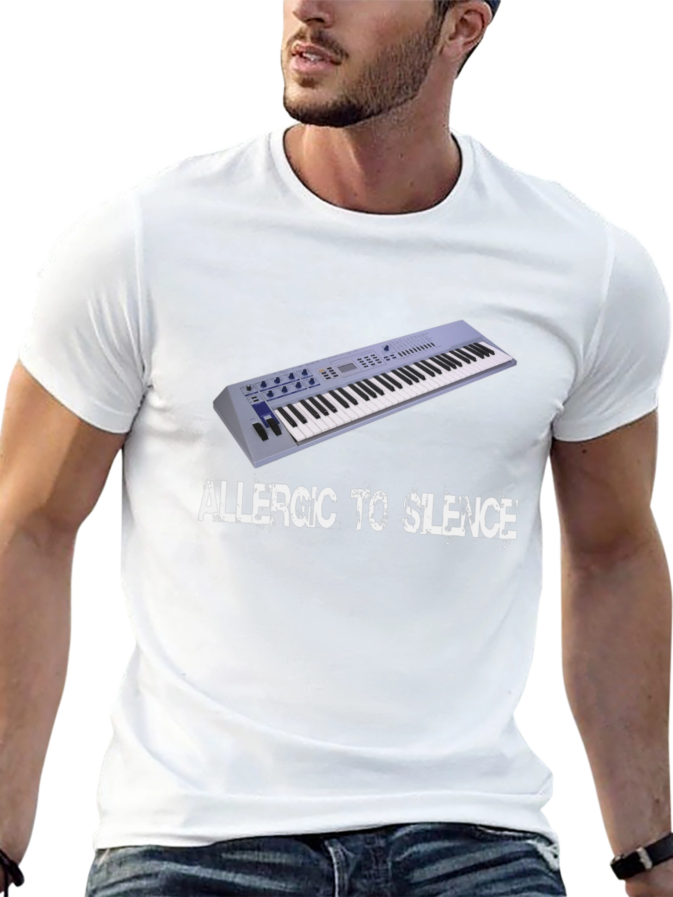 Allergic to Silence Black T-Shirt