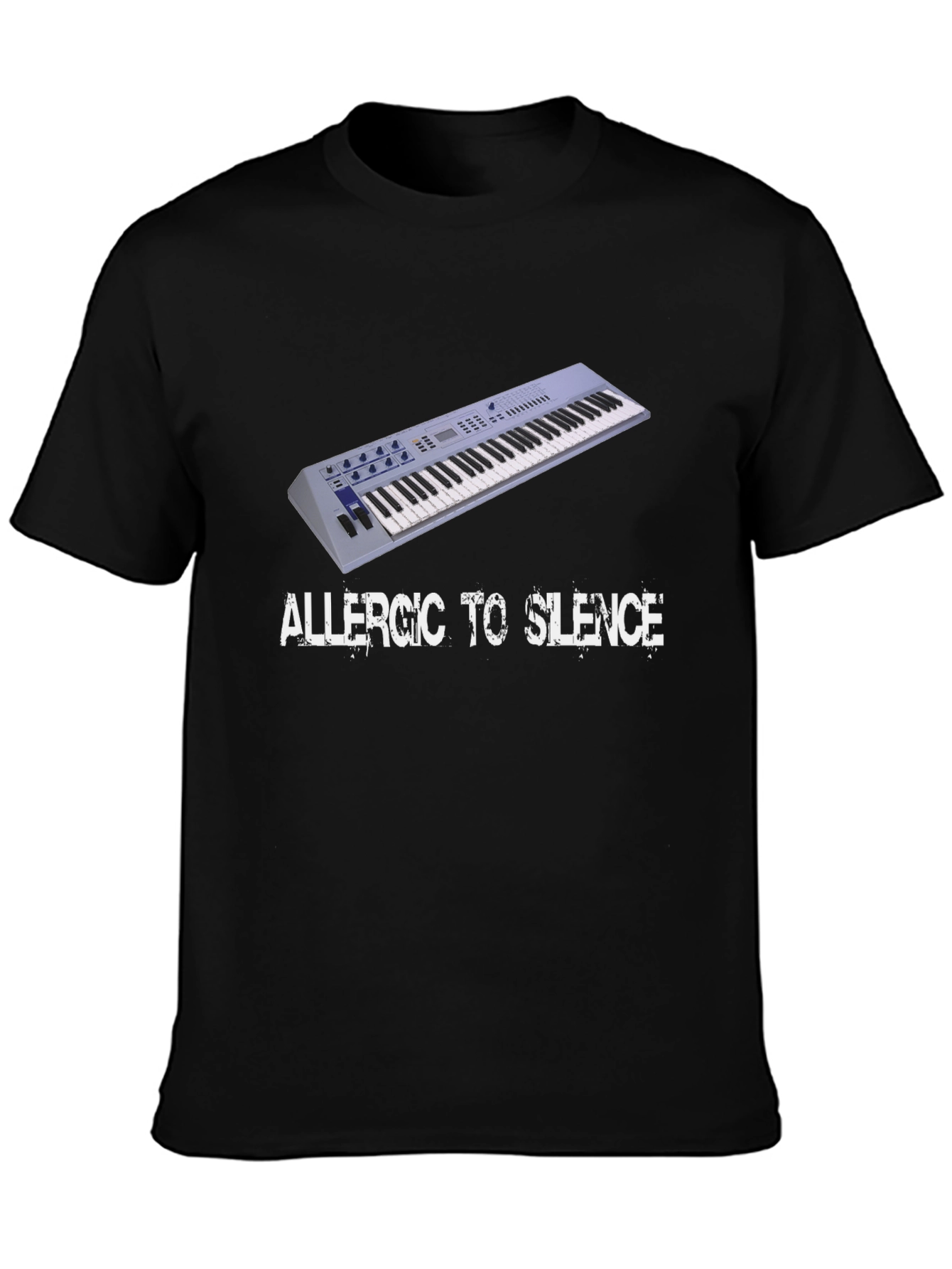 Allergic to Silence Black T-Shirt