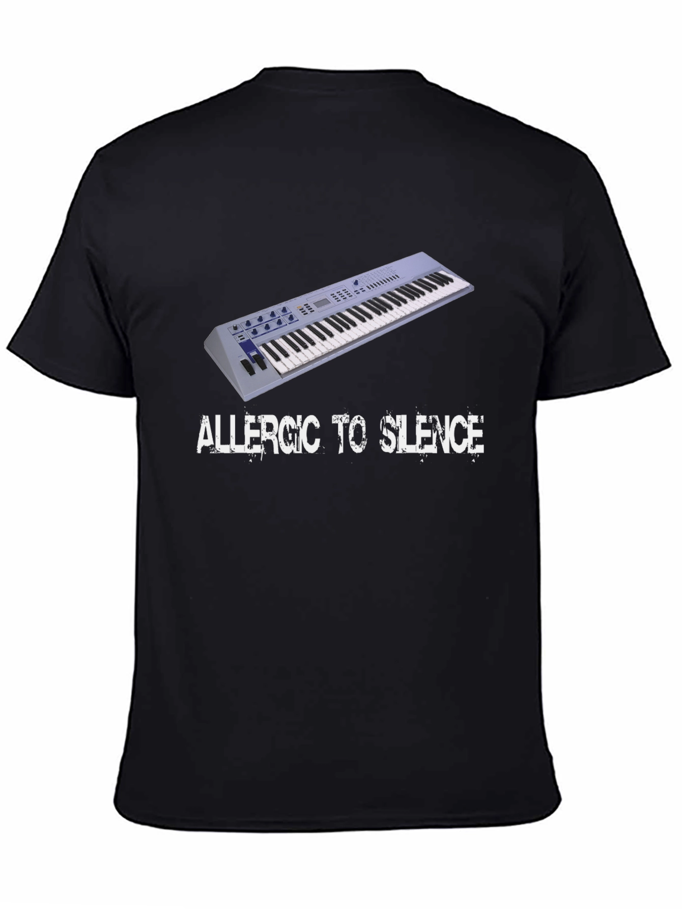 Allergic to Silence Black T-Shirt