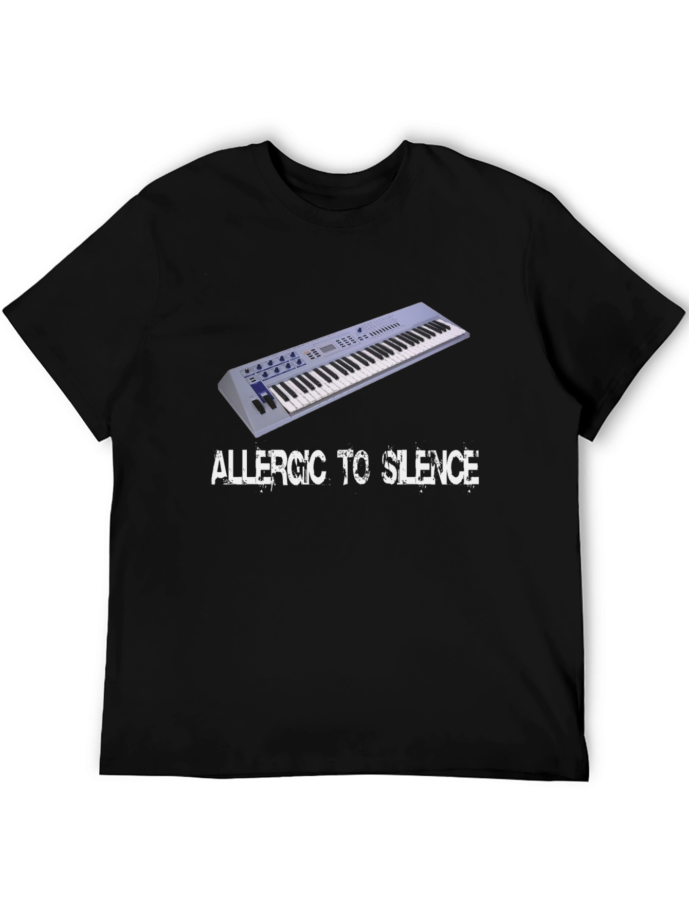 Allergic to Silence Black T-Shirt