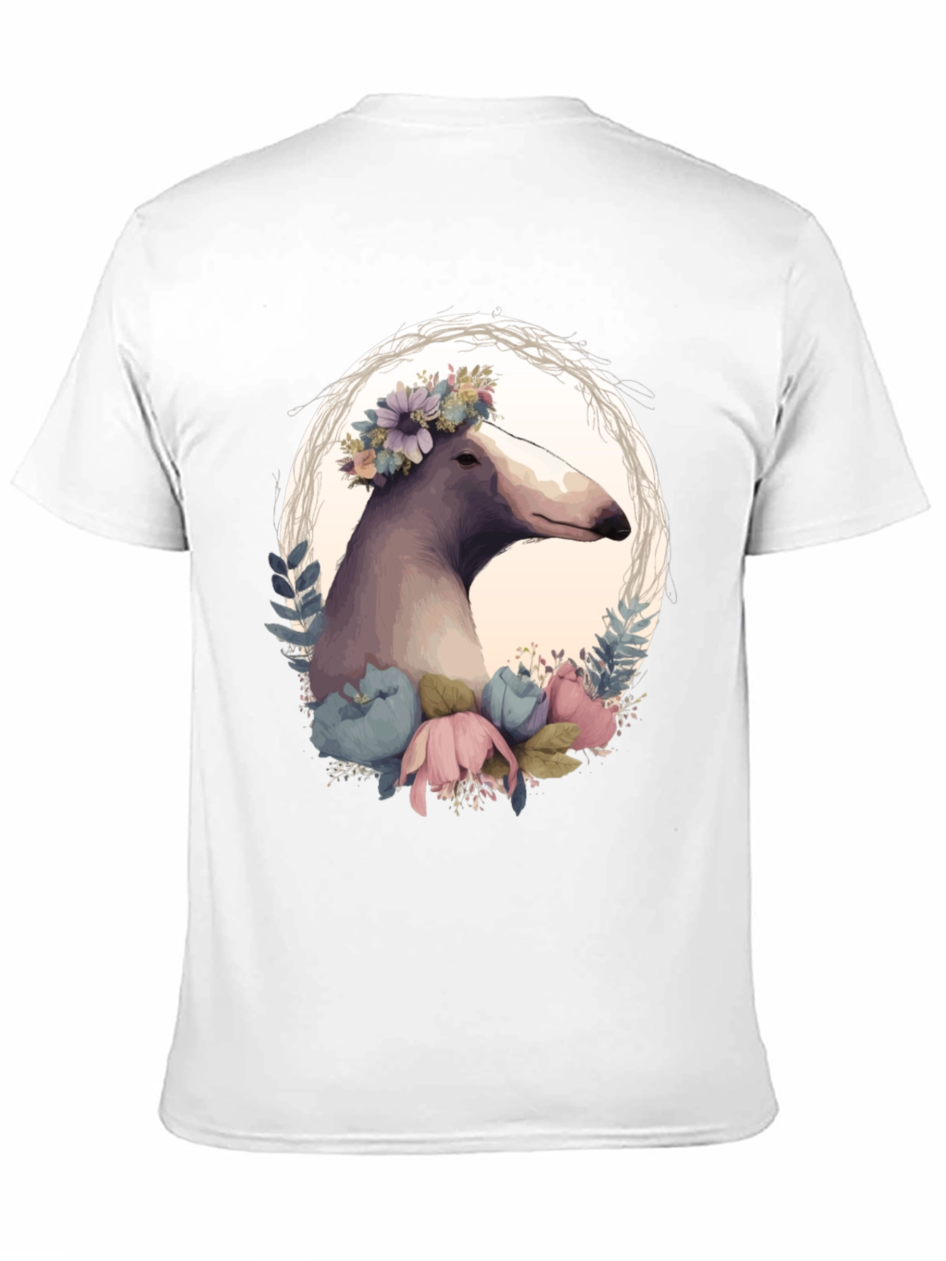 Floral Dog T-Shirt - Unique Graphic Tee
