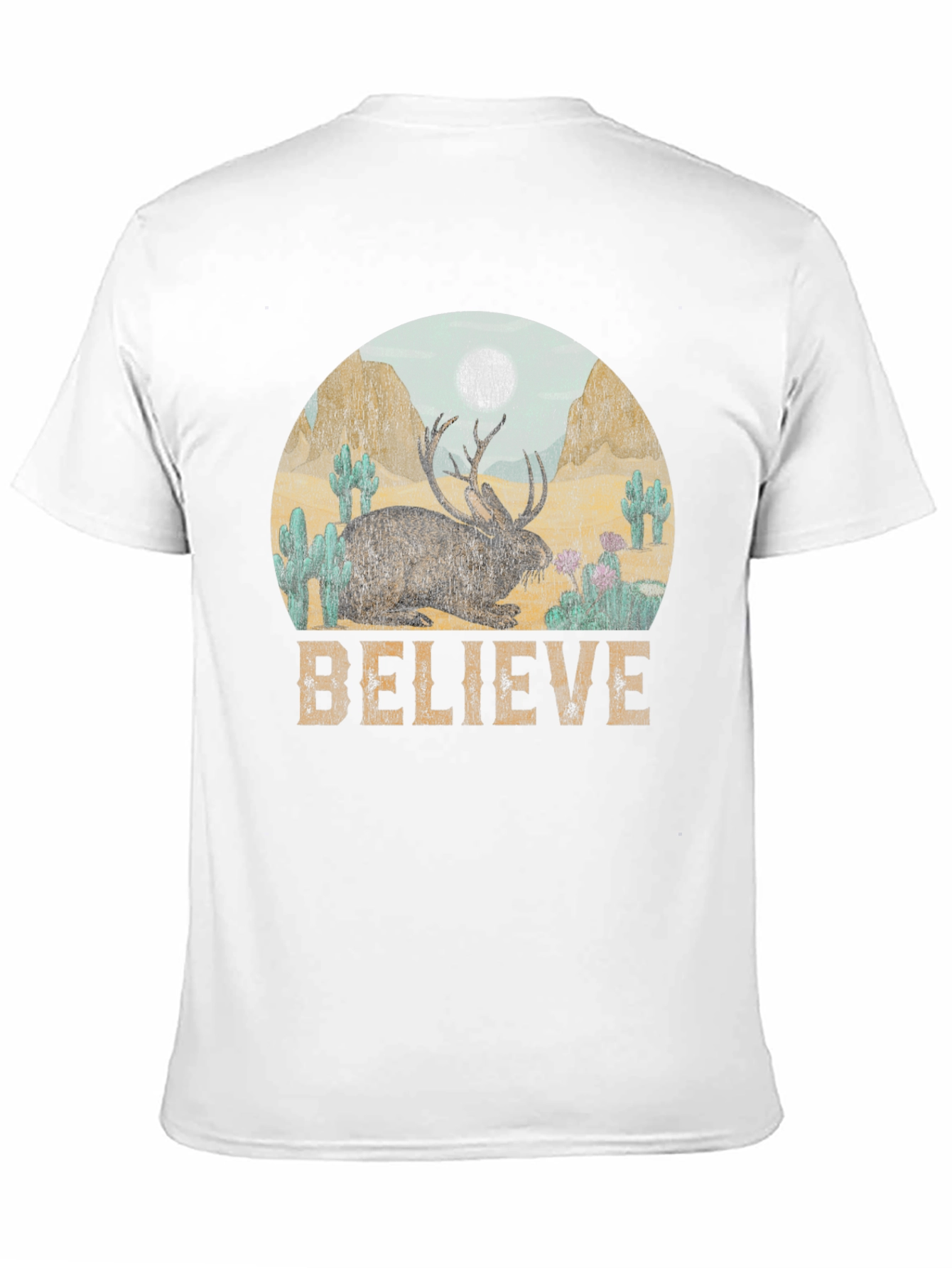 Believe Jackalope Graphic Tee - Western Desert T-Shirt