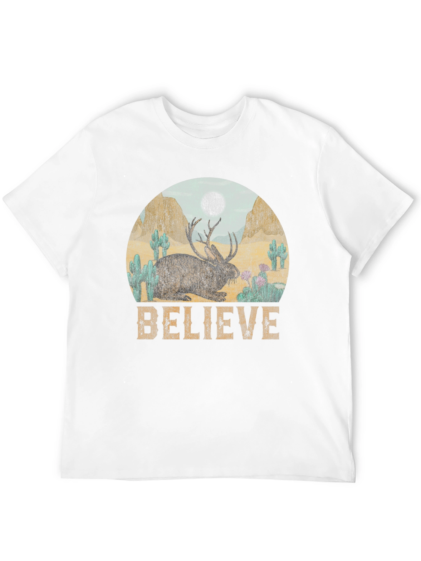 Believe Jackalope Graphic Tee - Western Desert T-Shirt