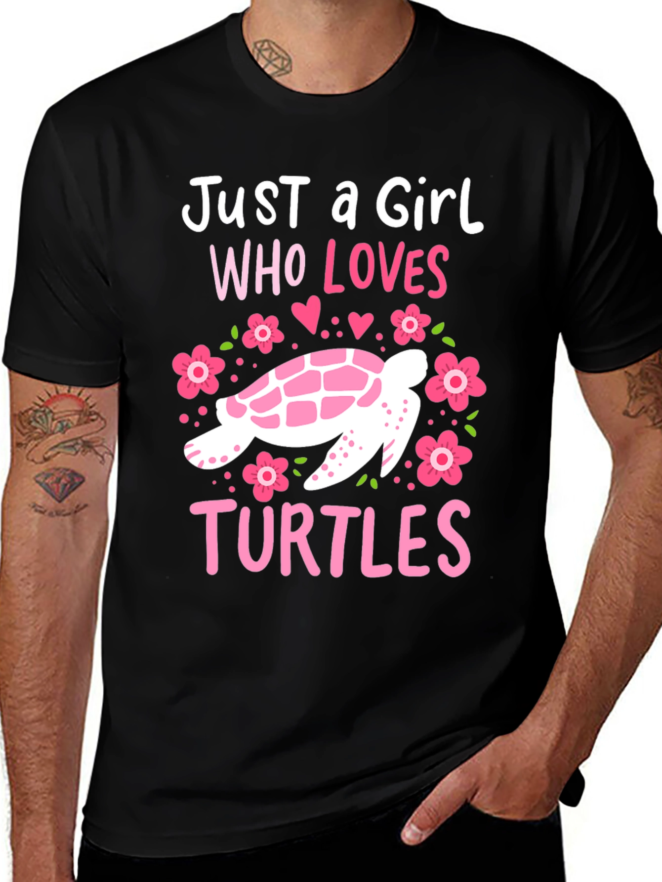 Girl Who Loves Turtles T-Shirt