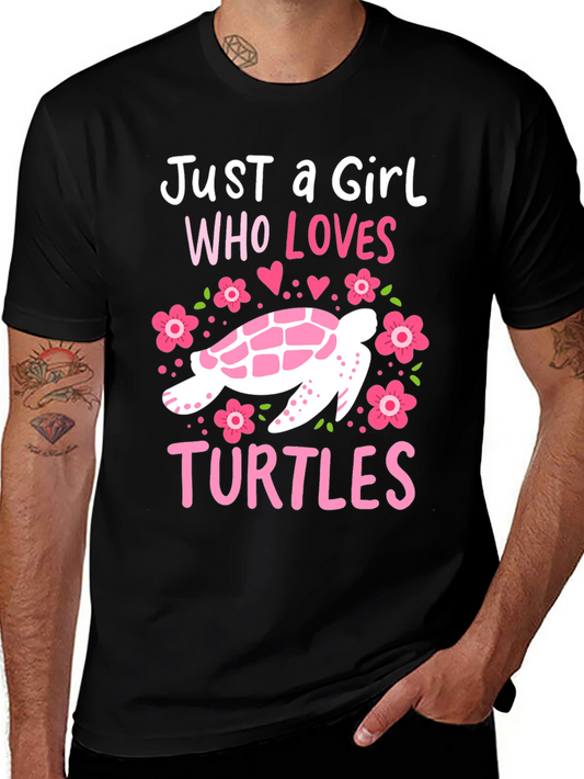 Girl Who Loves Turtles T-Shirt