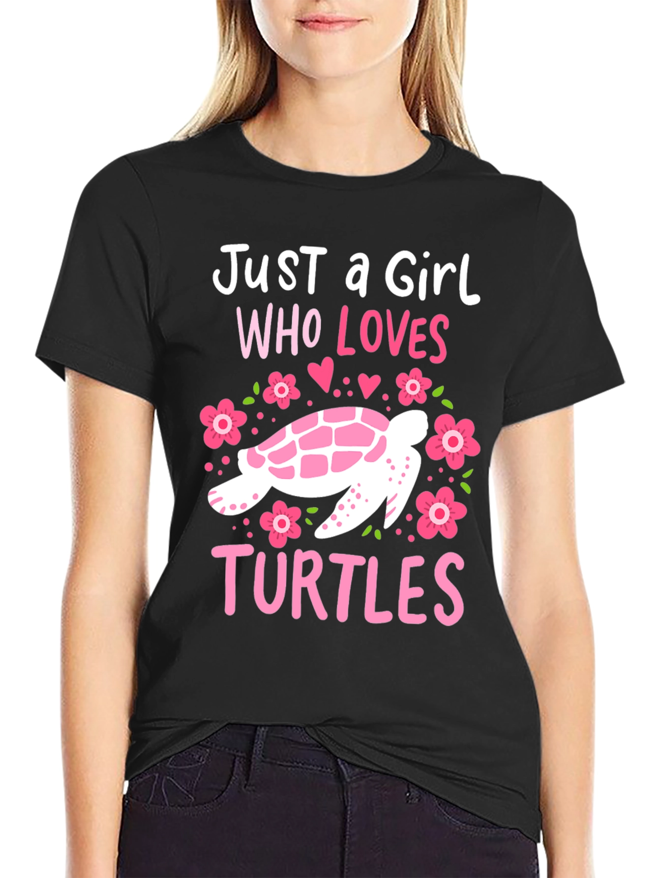Girl Who Loves Turtles T-Shirt