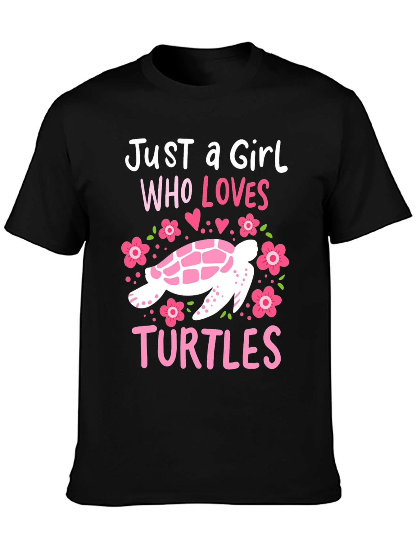 Girl Who Loves Turtles T-Shirt