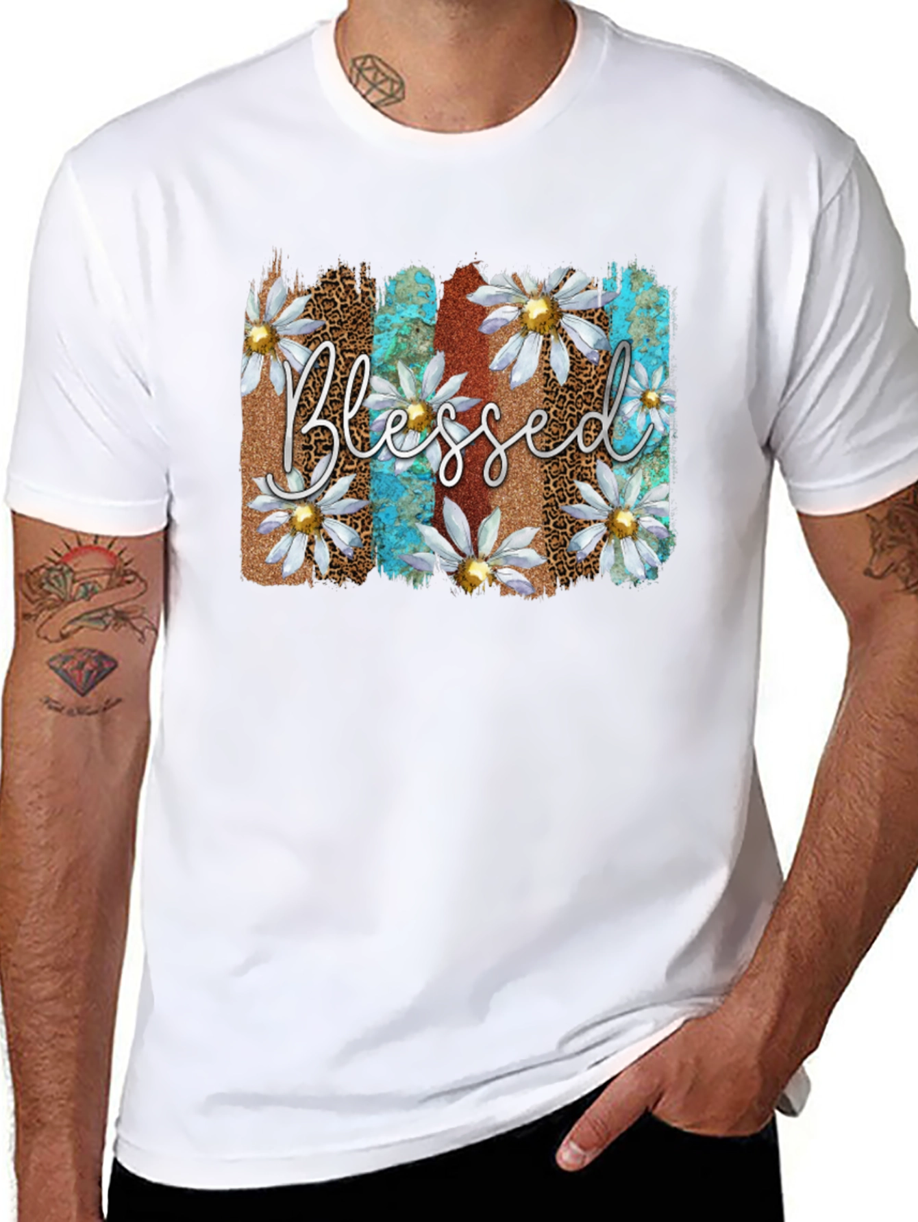 Blessed Floral Graphic T-Shirt