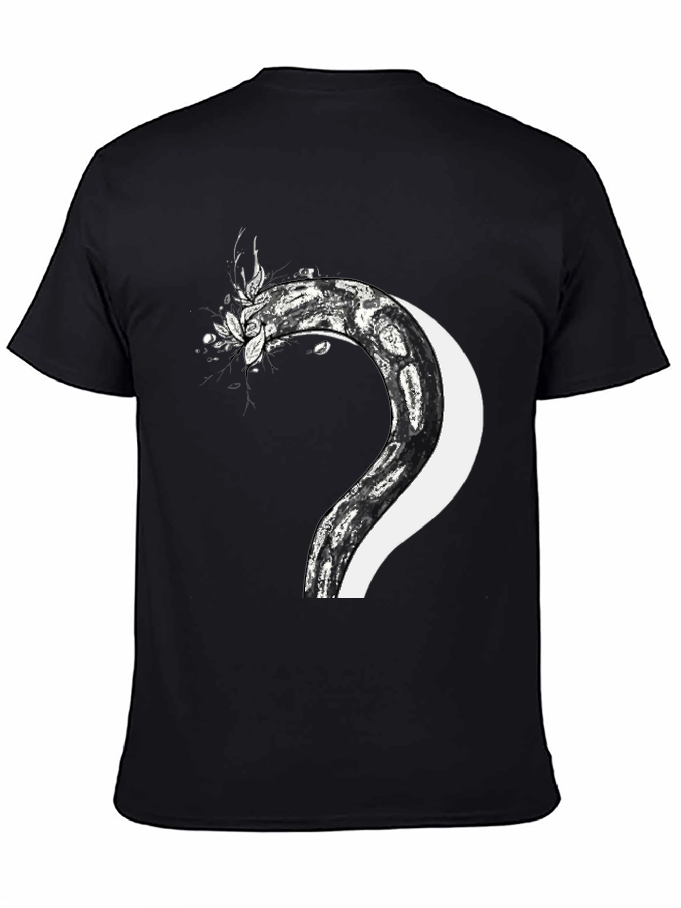 Serpent & Moon Graphic Tee - Mens Black T-Shirt