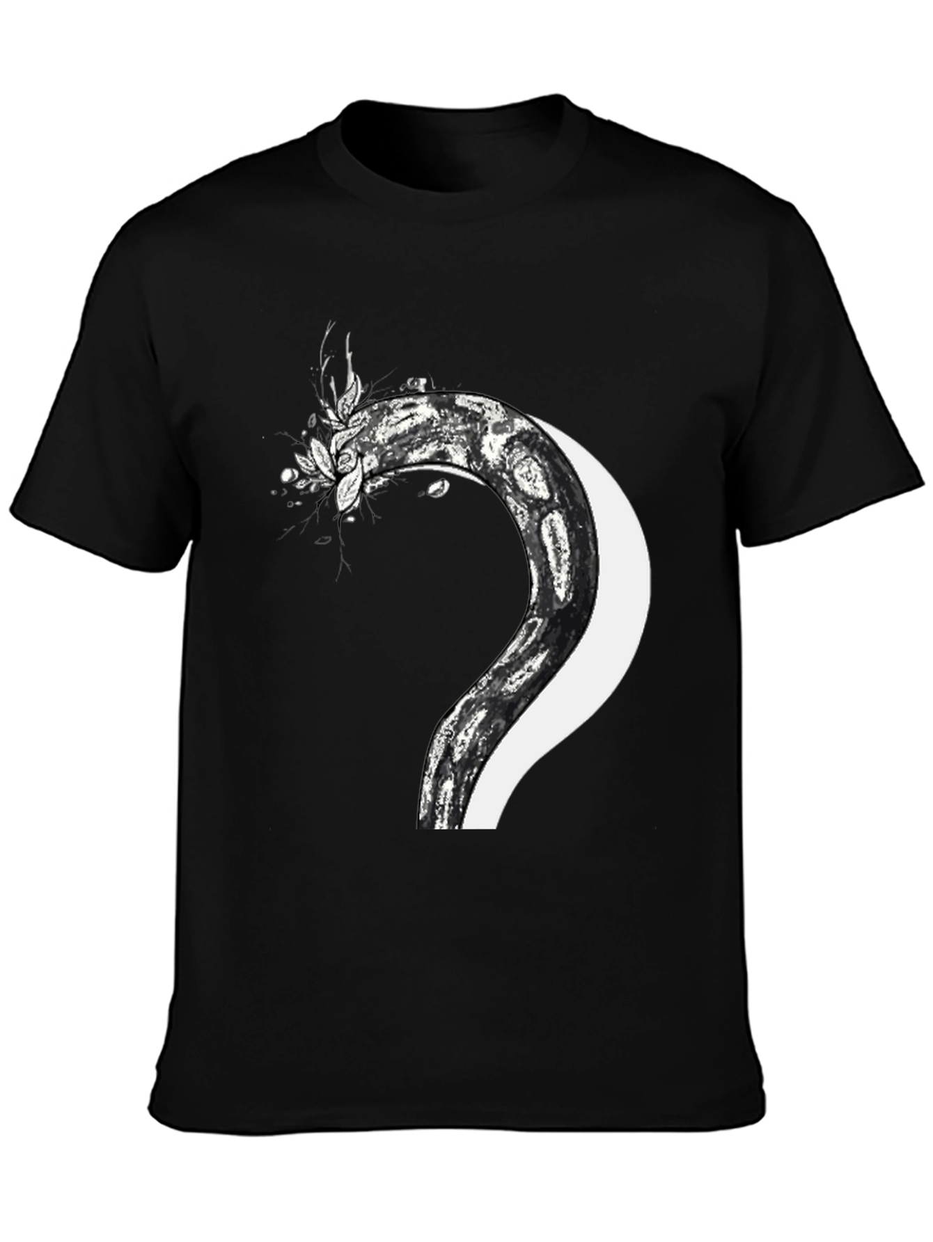 Serpent & Moon Graphic Tee - Mens Black T-Shirt