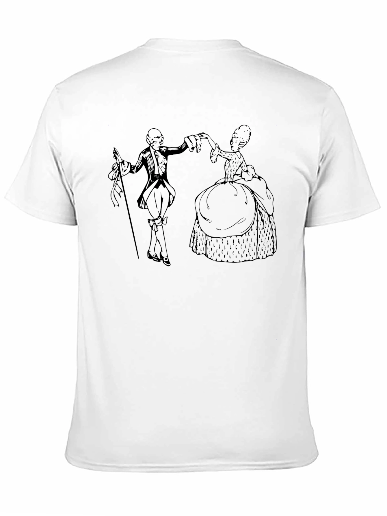 Historical Dance T-Shirt - Elegant Retro Style