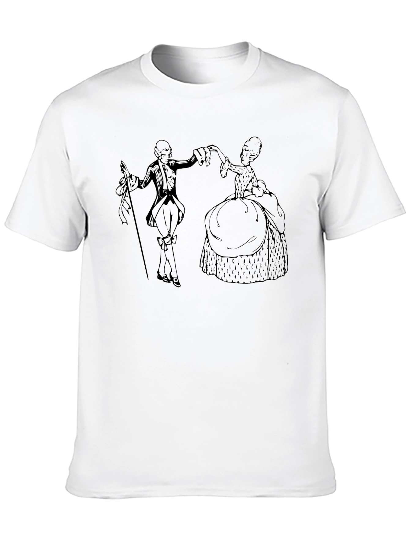 Historical Dance T-Shirt - Elegant Retro Style