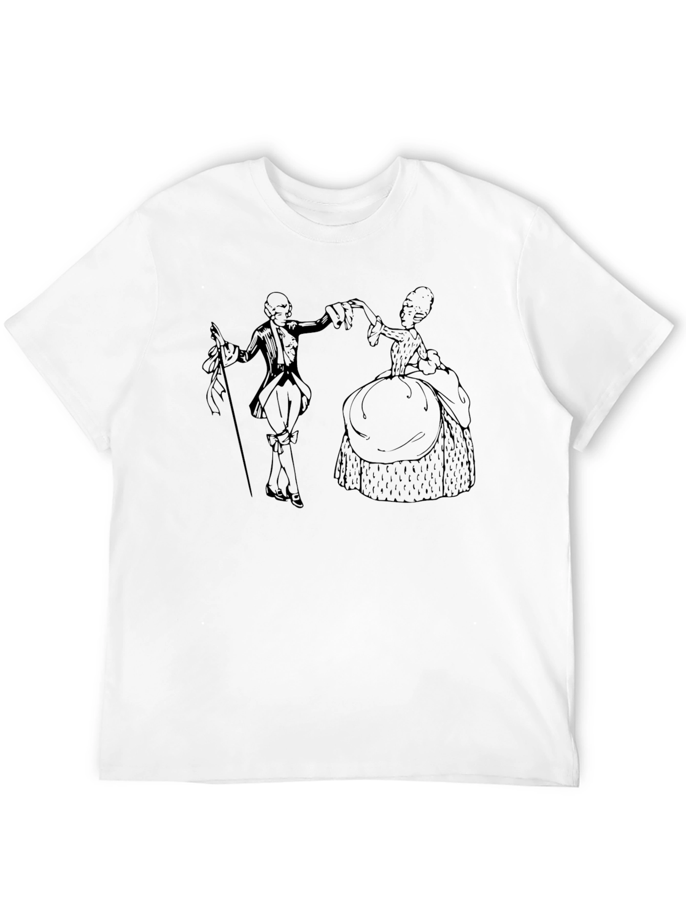 Historical Dance T-Shirt - Elegant Retro Style