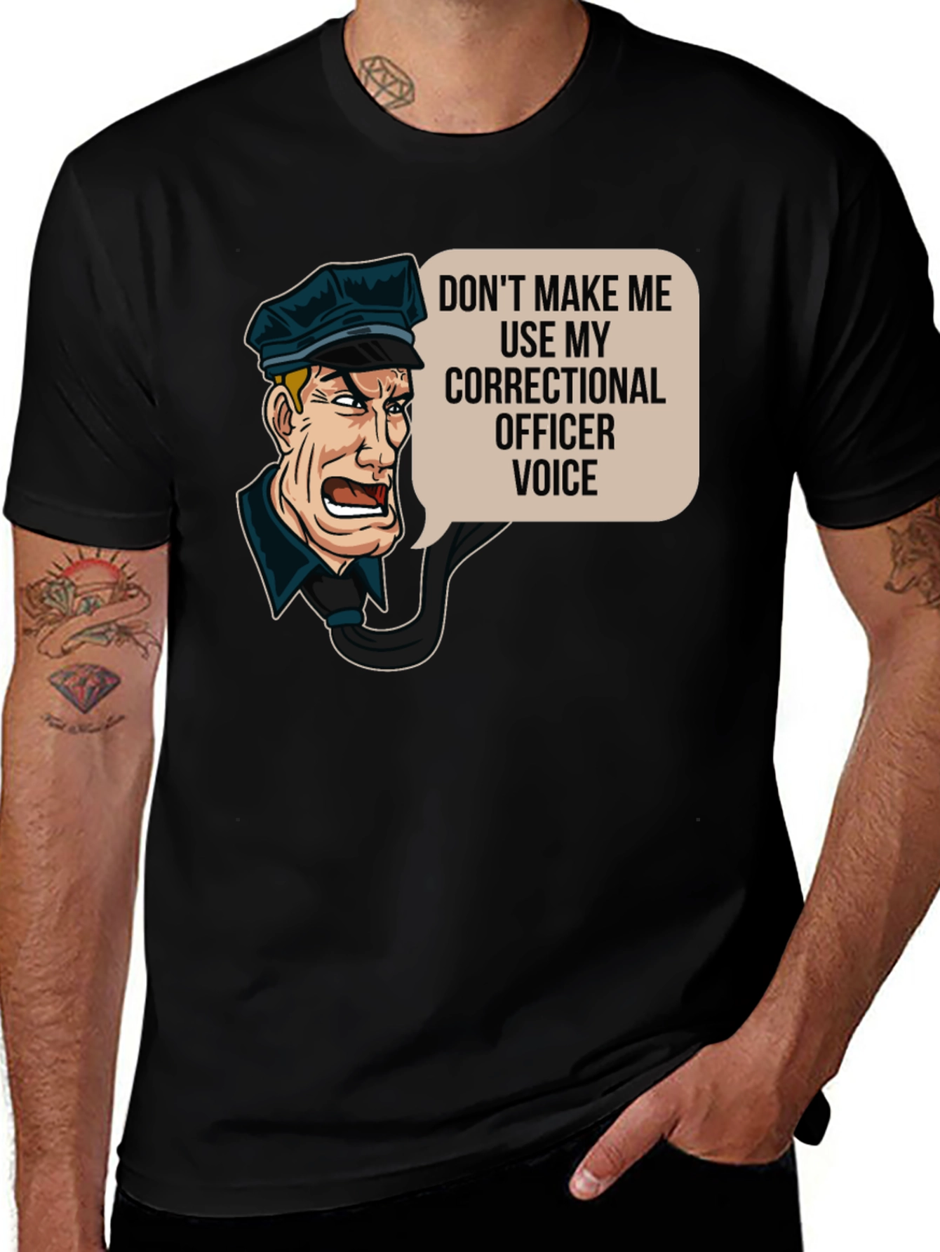 Correctional Officer Cartoon T-Shirt