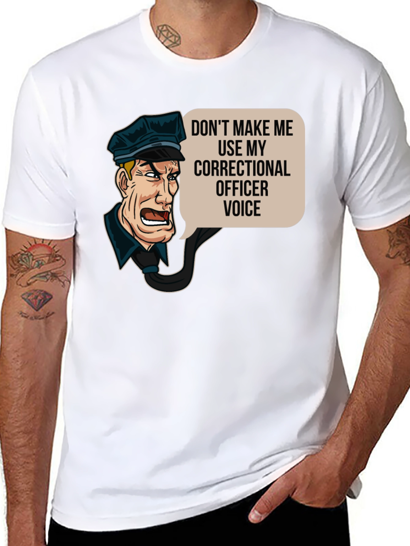 Correctional Officer Cartoon T-Shirt