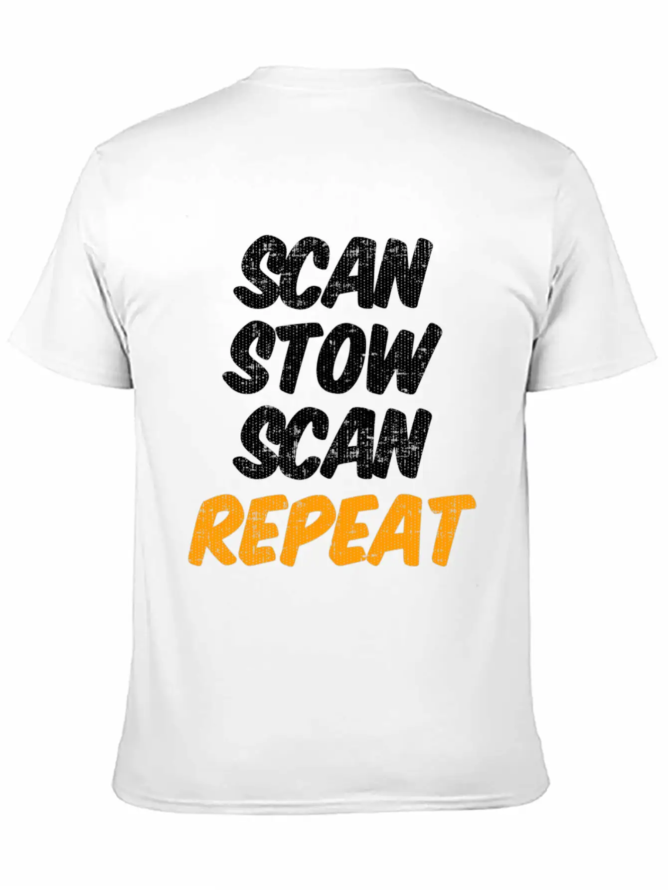 Scan Stow Scan Repeat Unisex Casual T-Shirt – Clean Design For Daily Comfort