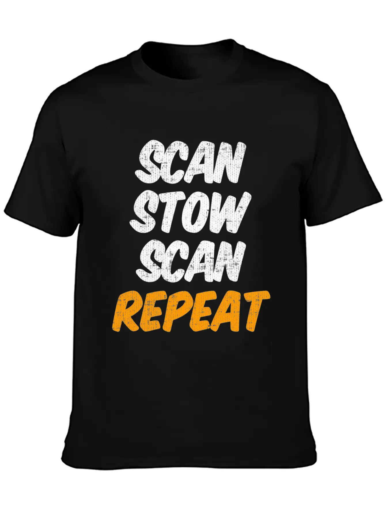 Scan Stow Scan Repeat Unisex Casual T-Shirt – Clean Design For Daily Comfort
