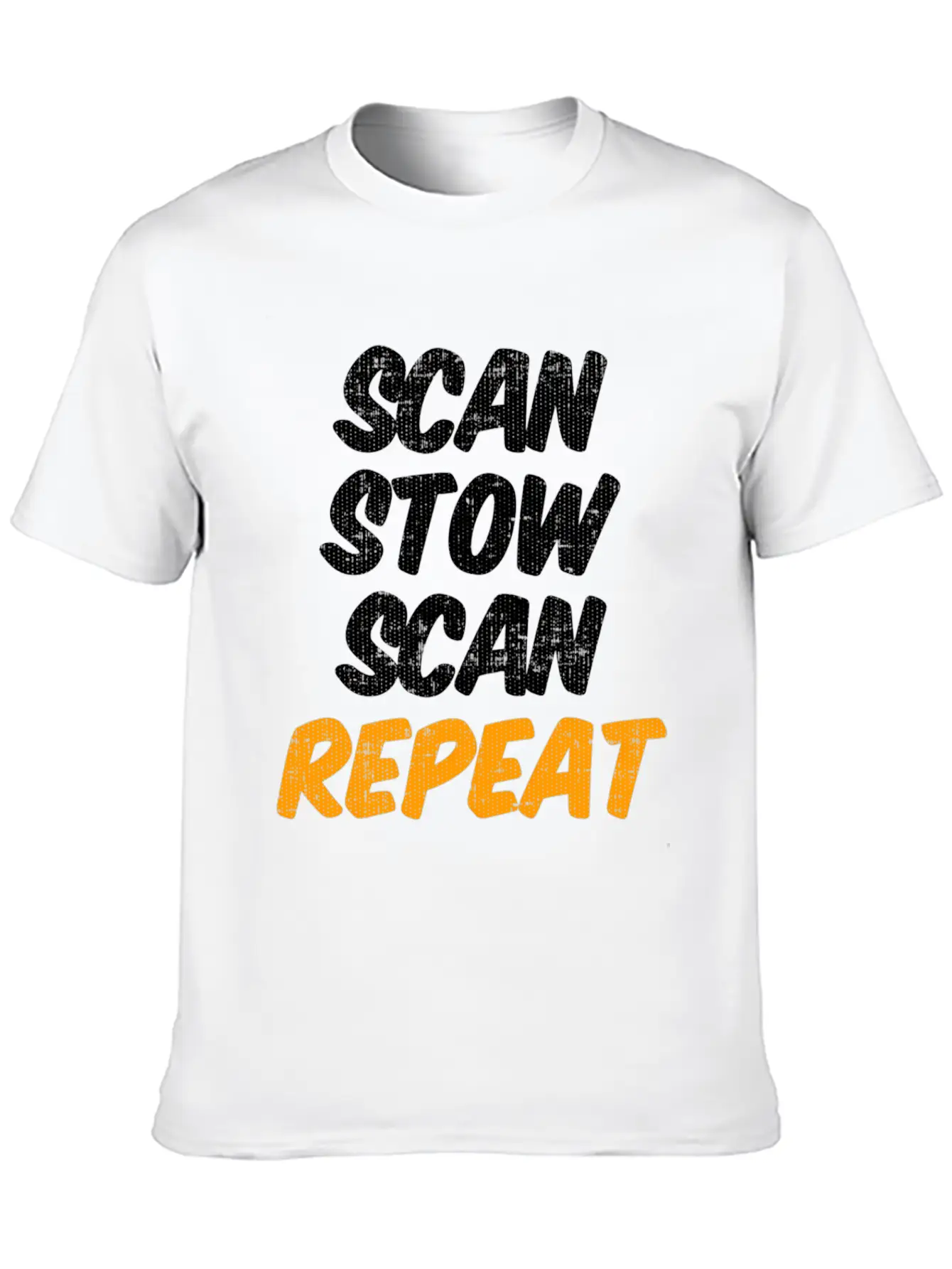 Scan Stow Scan Repeat Unisex Casual T-Shirt – Clean Design For Daily Comfort