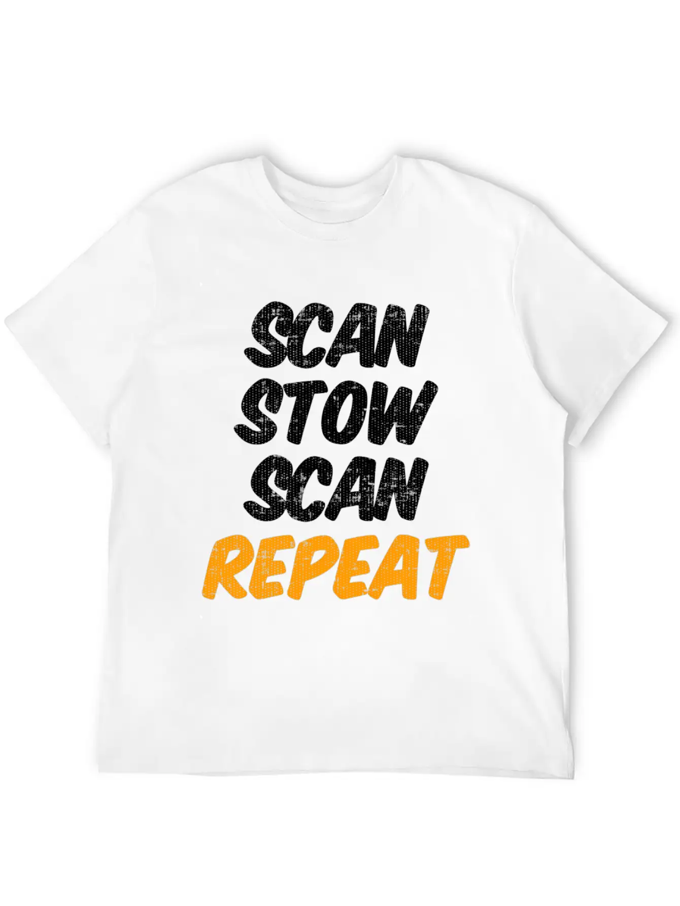 Scan Stow Scan Repeat Unisex Casual T-Shirt – Clean Design For Daily Comfort