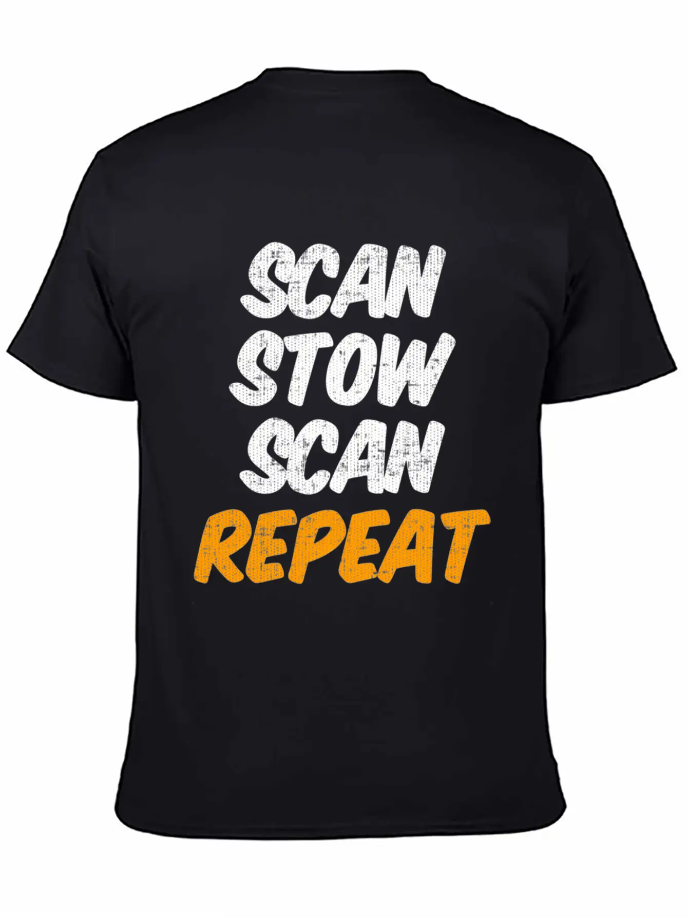 Scan Stow Scan Repeat Unisex Casual T-Shirt – Clean Design For Daily Comfort