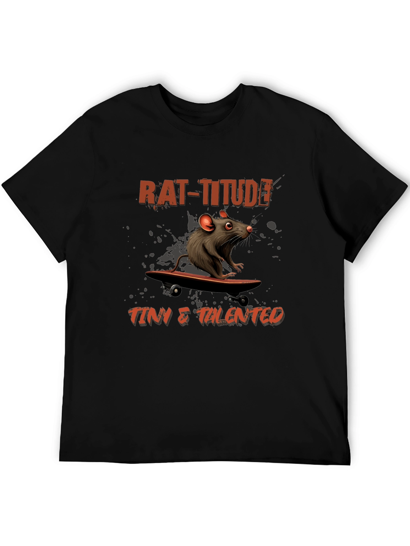 Rat-Titude Skateboarder Tee - Tiny & Talented