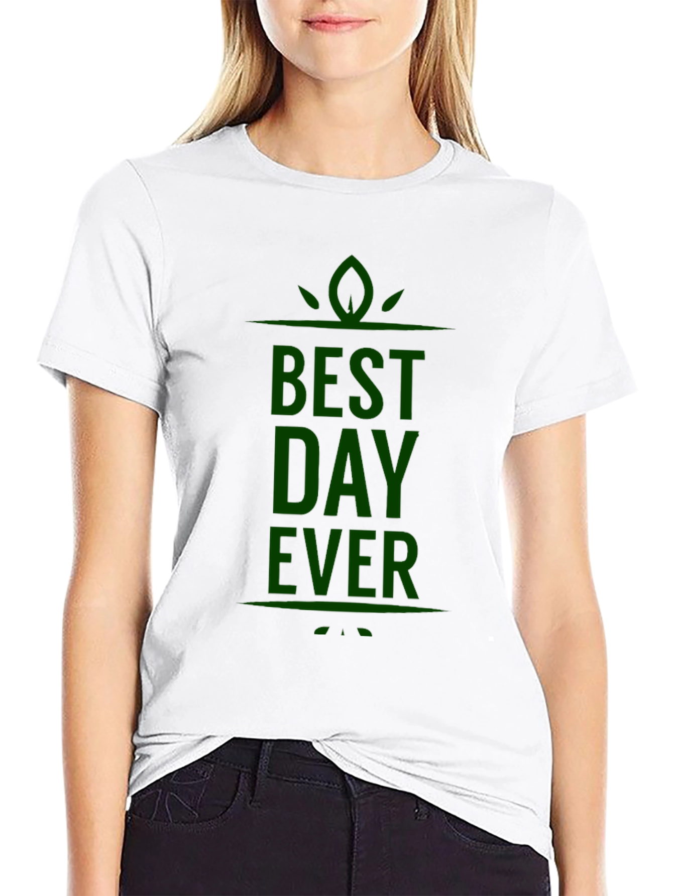 Best Day Ever T-Shirt - Black Cotton Graphic Tee