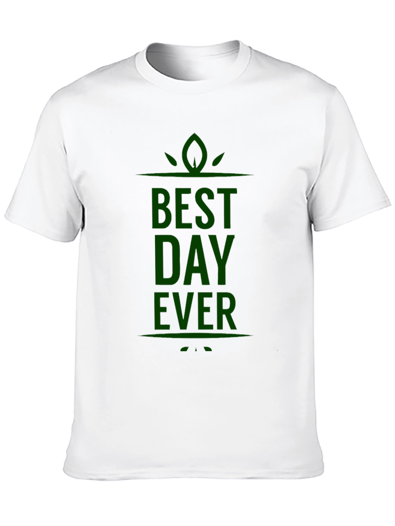 Best Day Ever T-Shirt - Black Cotton Graphic Tee