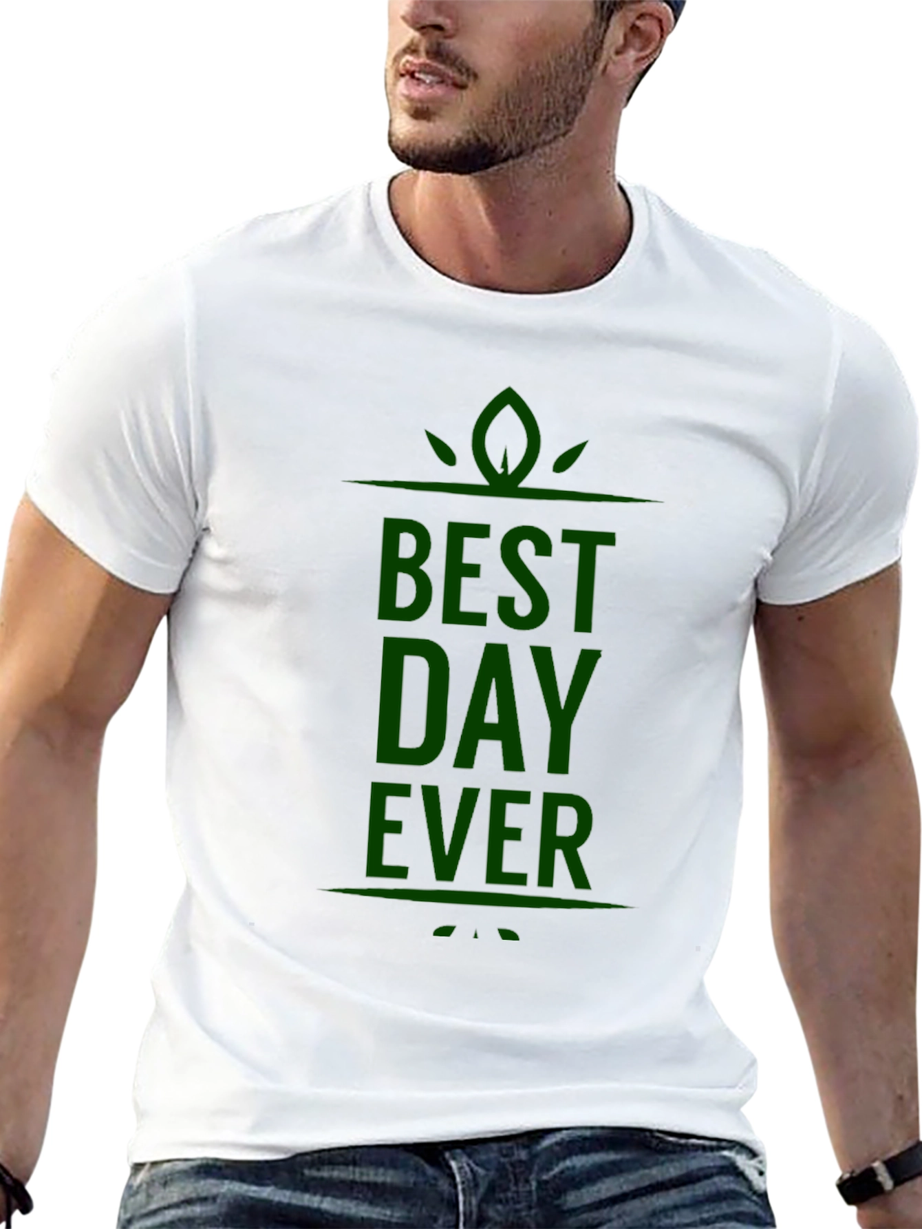 Best Day Ever T-Shirt - Black Cotton Graphic Tee