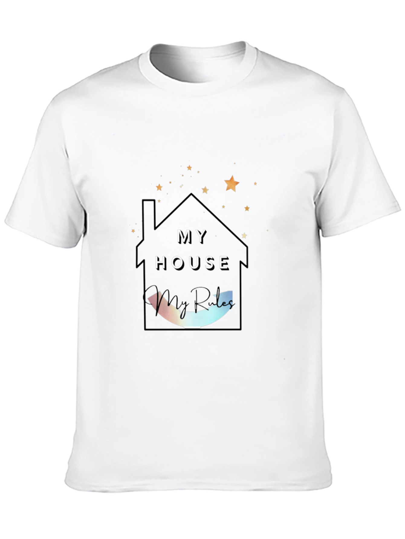 My House My Rules Black Tee