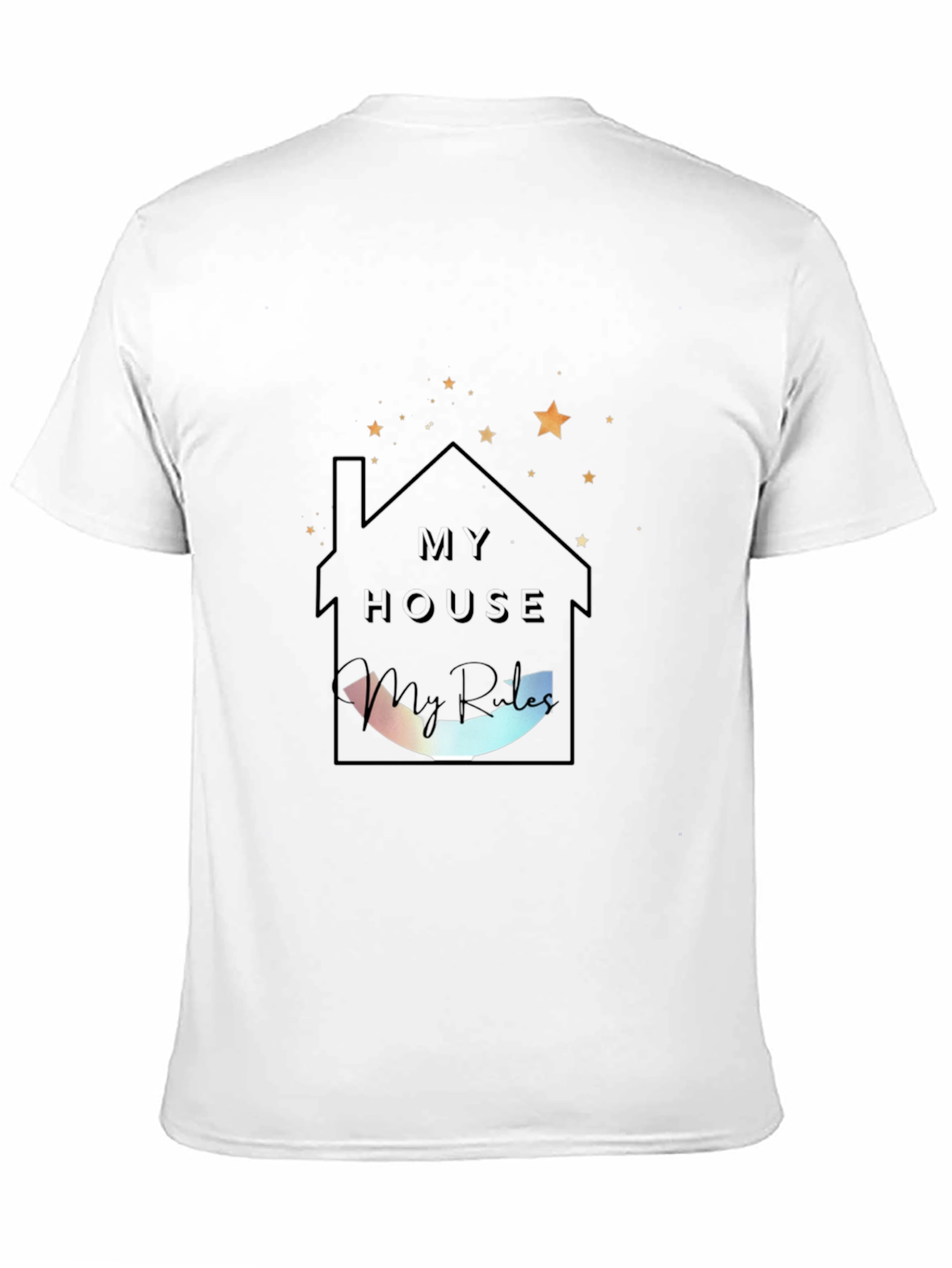 My House My Rules Black Tee