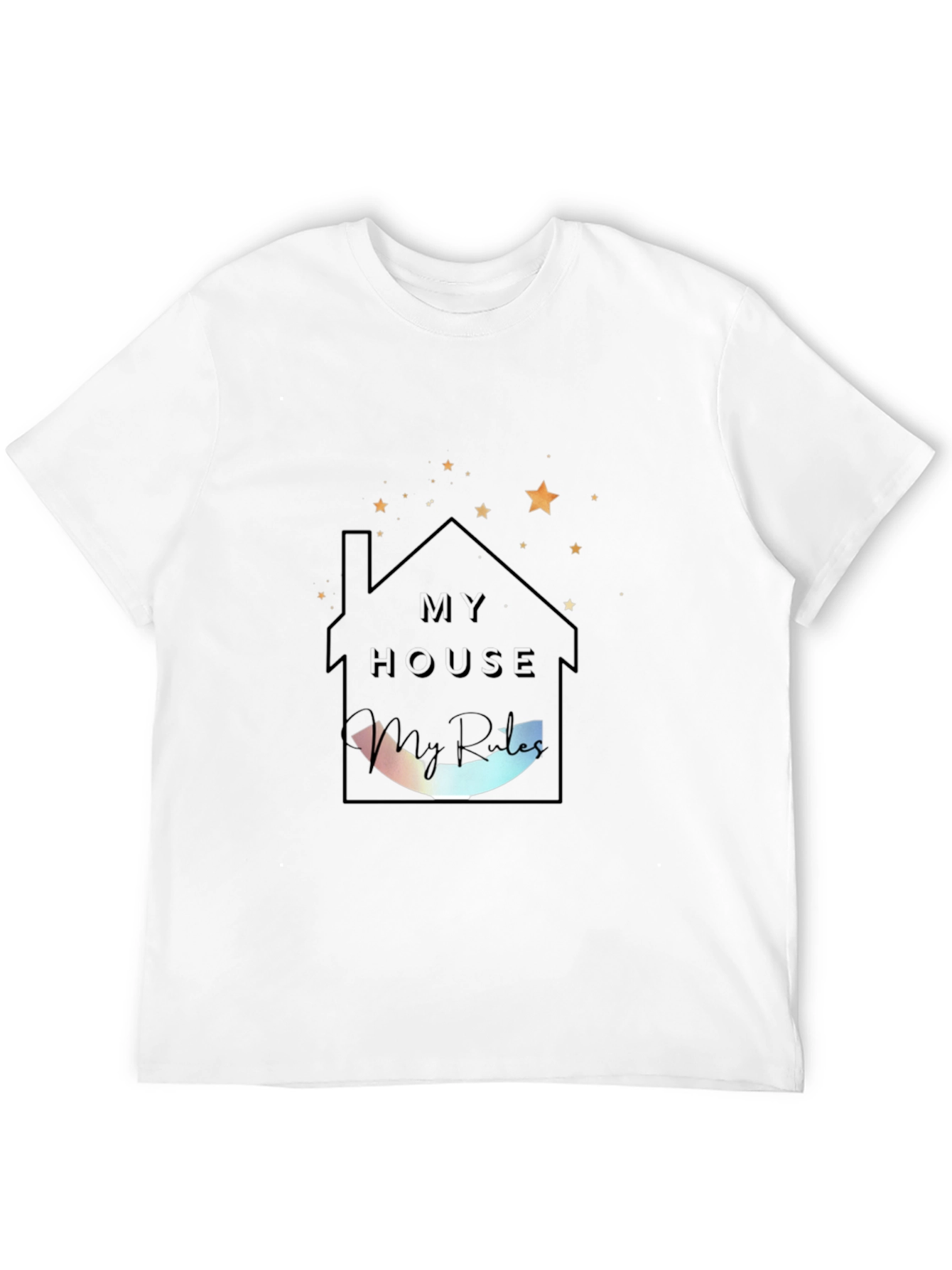 My House My Rules Black Tee