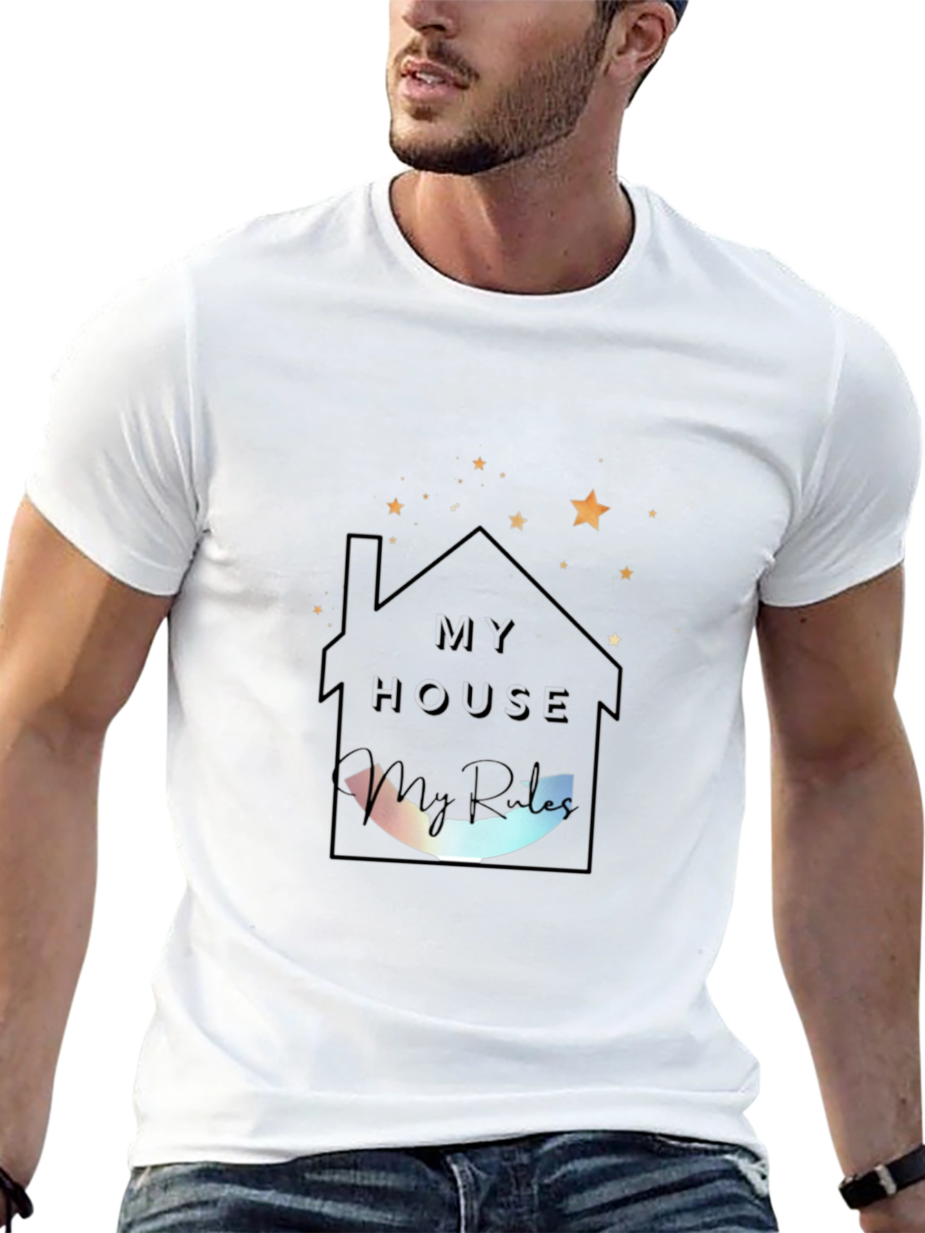 My House My Rules Black Tee