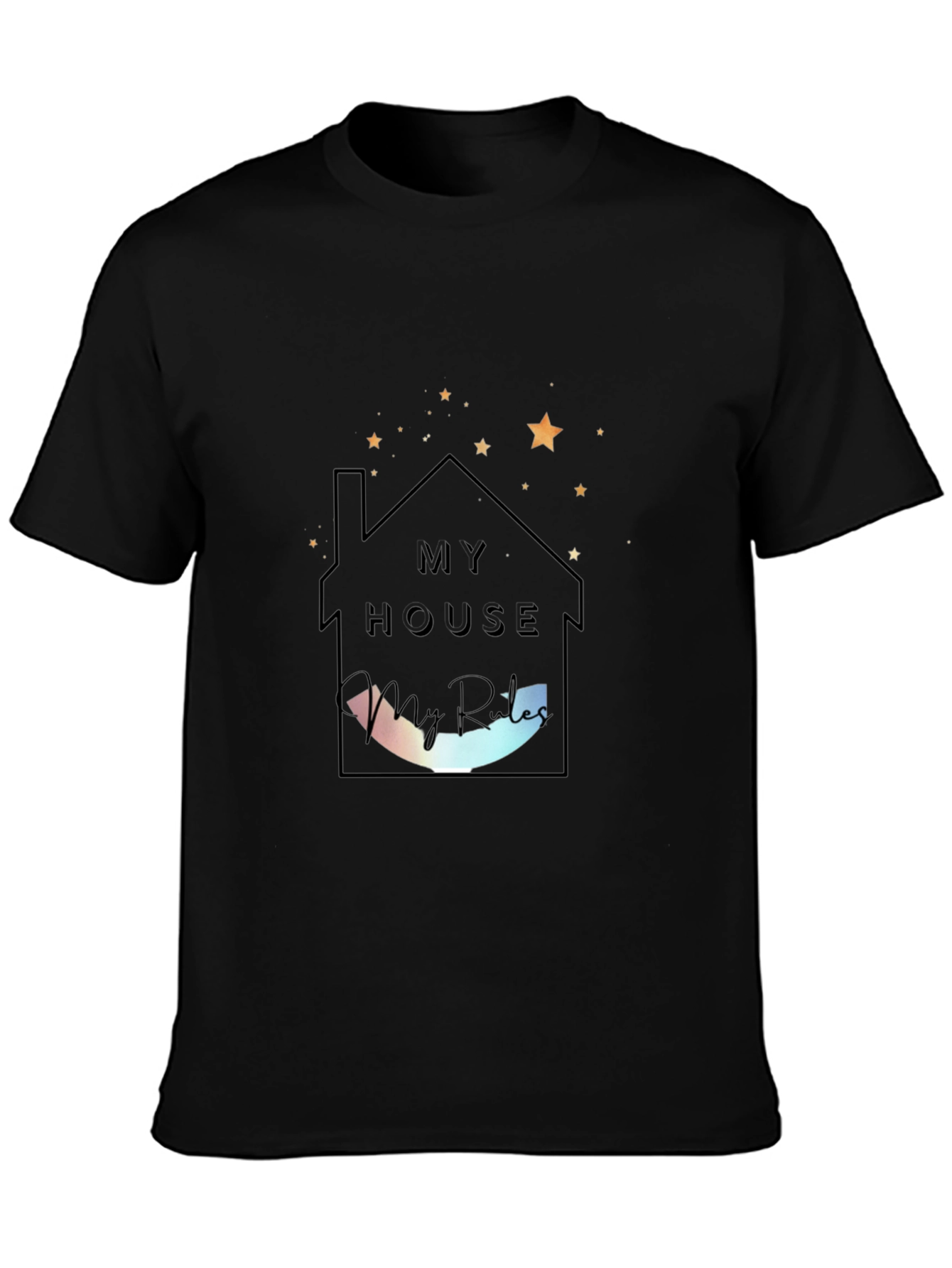 My House My Rules Black Tee