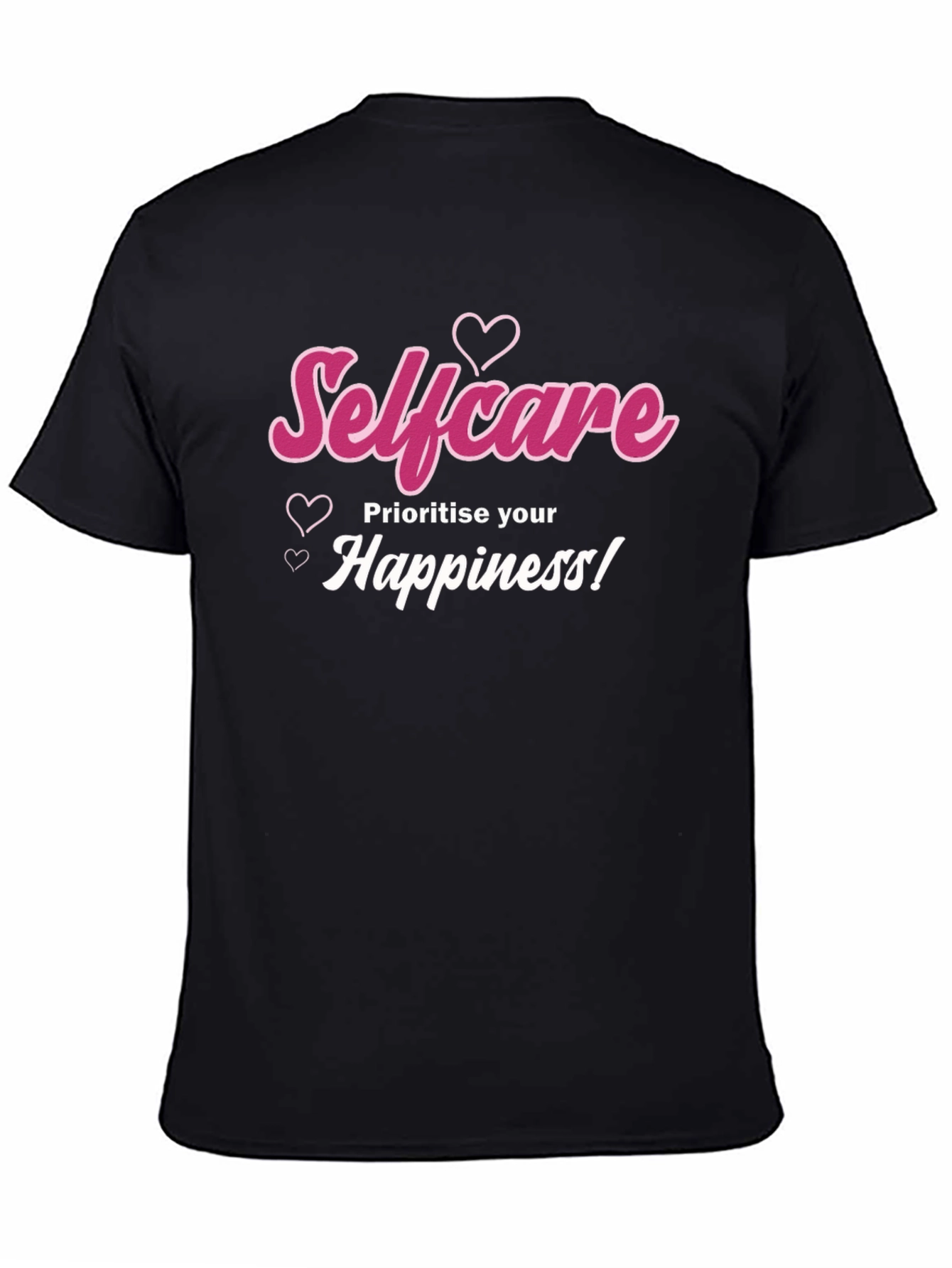 Selfcare Happiness Black Tee