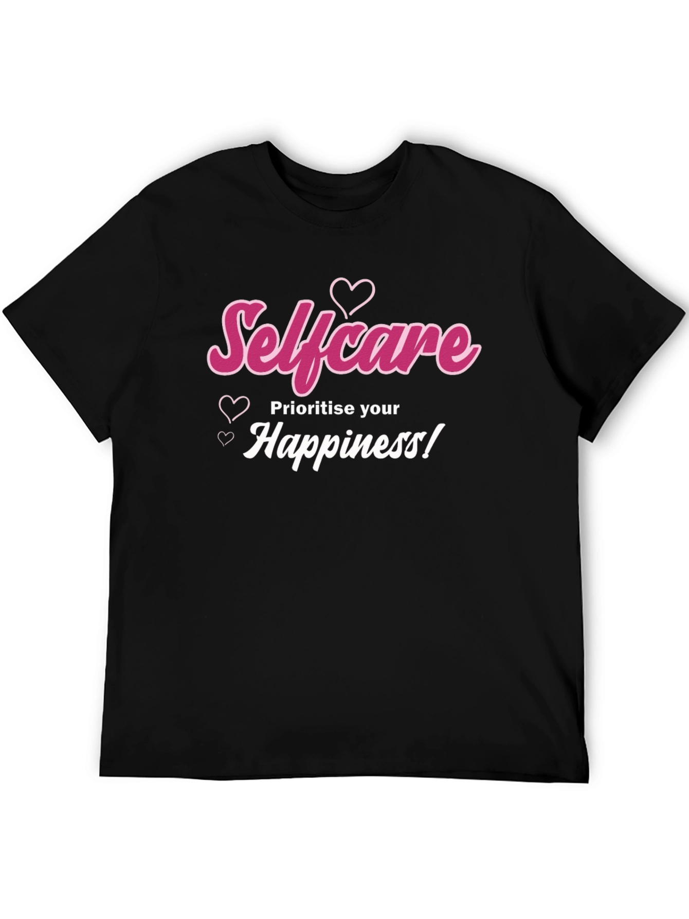 Selfcare Happiness Black Tee