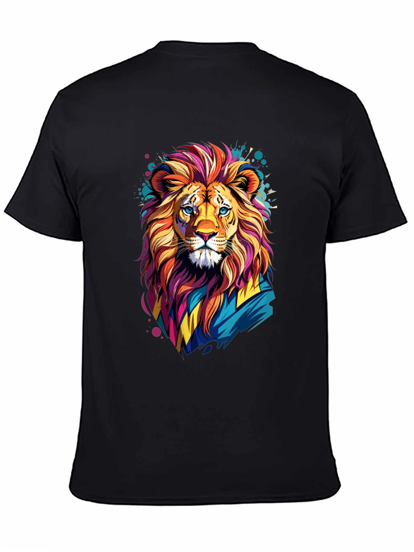 Lion Graphic Tee - Vivid Design Soft Cotton Blend