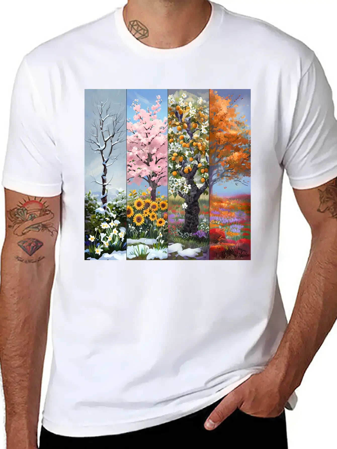 Seasons Unisex Casual T-Shirt – Clean Design For Daily Comfort