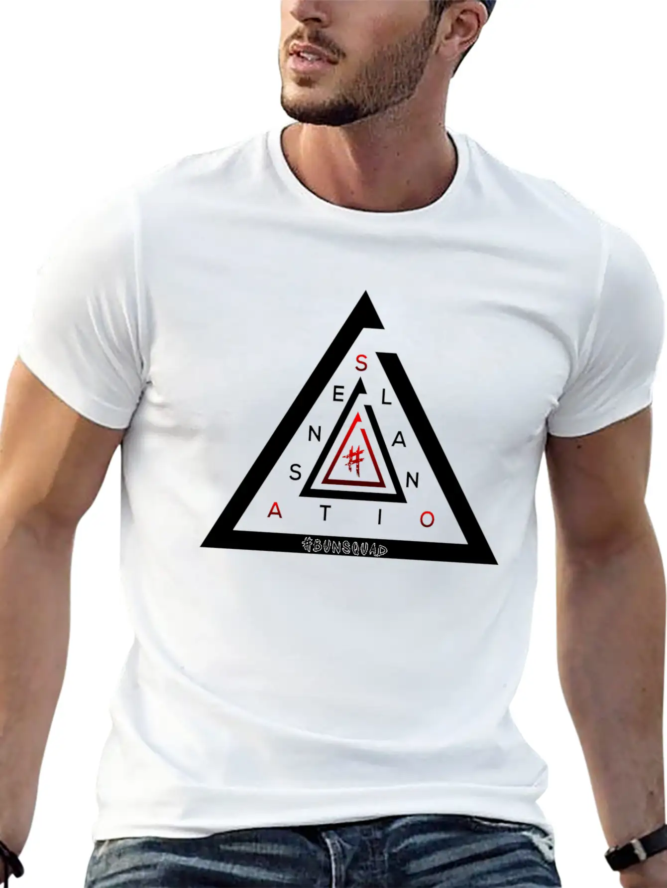 #Sensatonal White Unisex Casual T-Shirt – Clean Design For Daily Comfort