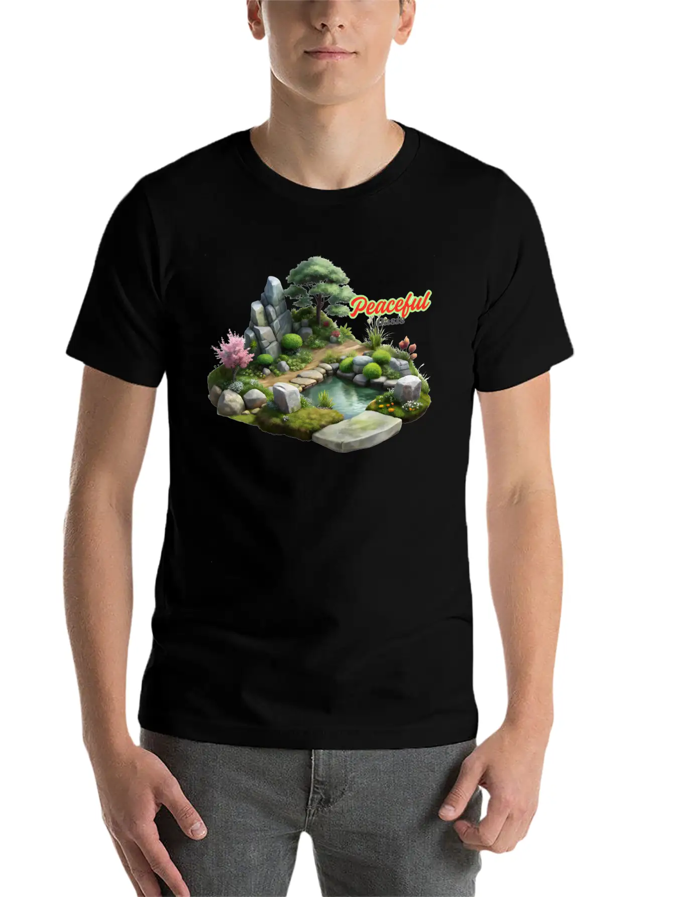 Serene Nature Escape Unisex Casual T-Shirt – Clean Design For Daily Comfort