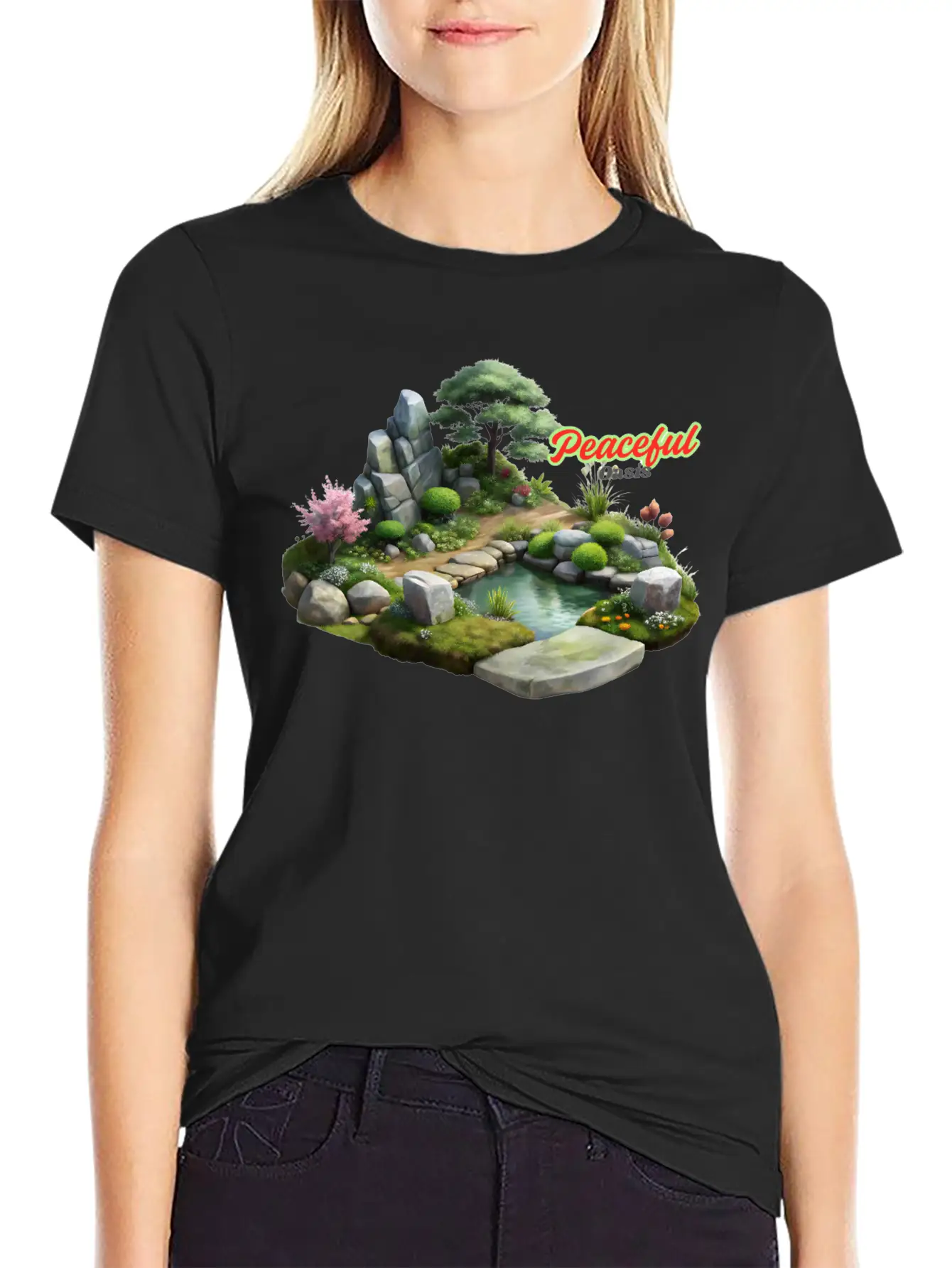 Serene Nature Escape Unisex Casual T-Shirt – Clean Design For Daily Comfort