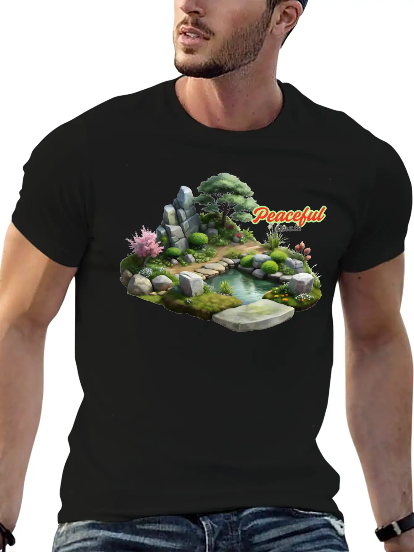 Serene Nature Escape Unisex Casual T-Shirt – Clean Design For Daily Comfort